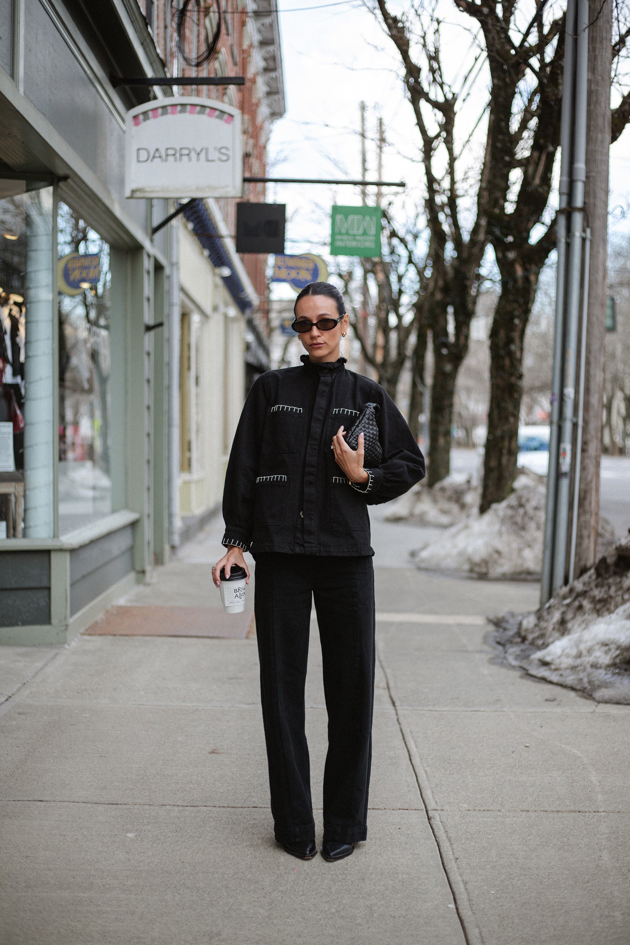 Pablo Denim Jacket in Black