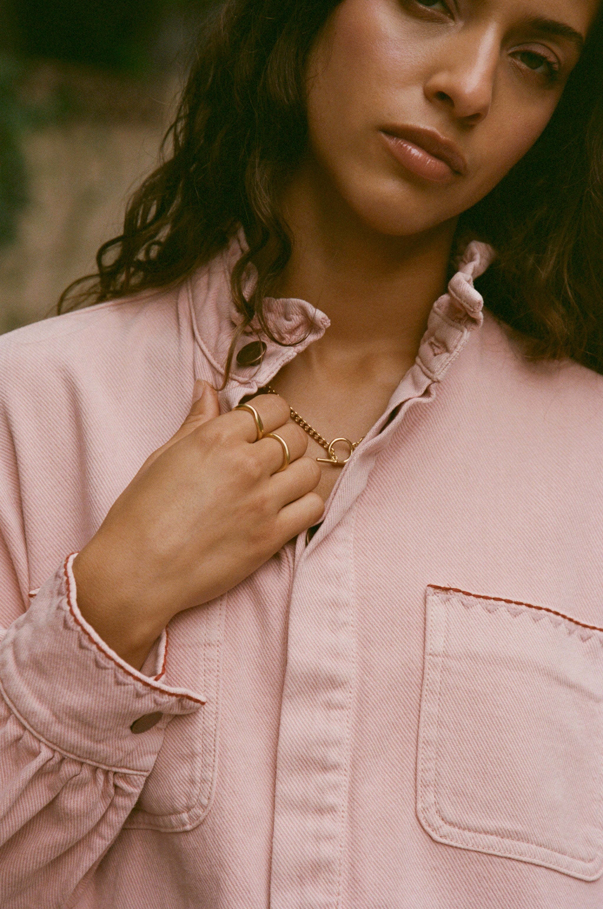 Ziggy Cropped Jacket in Peony Pink