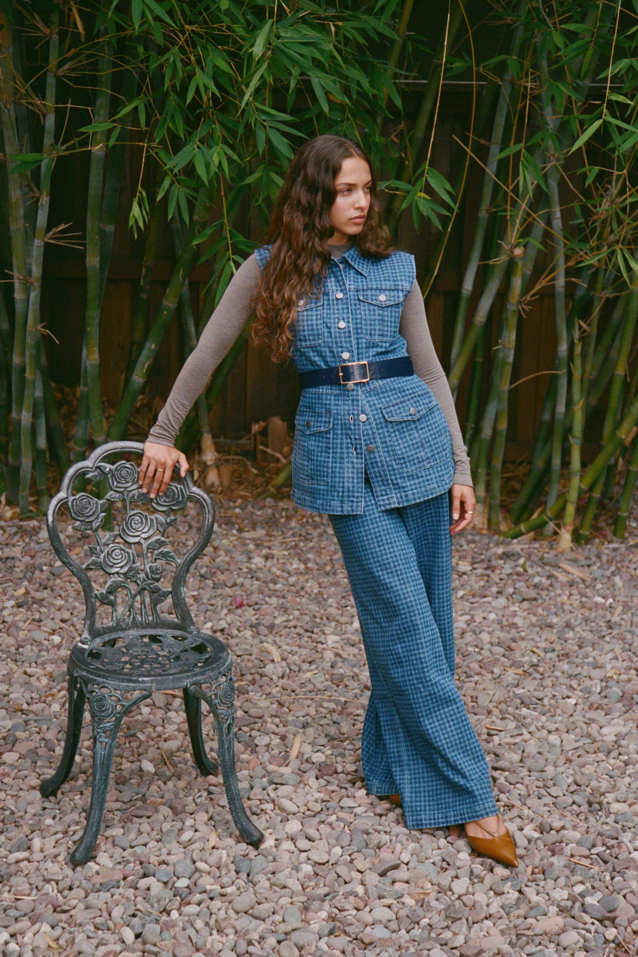 Ani Vest in Houndstooth Idaho