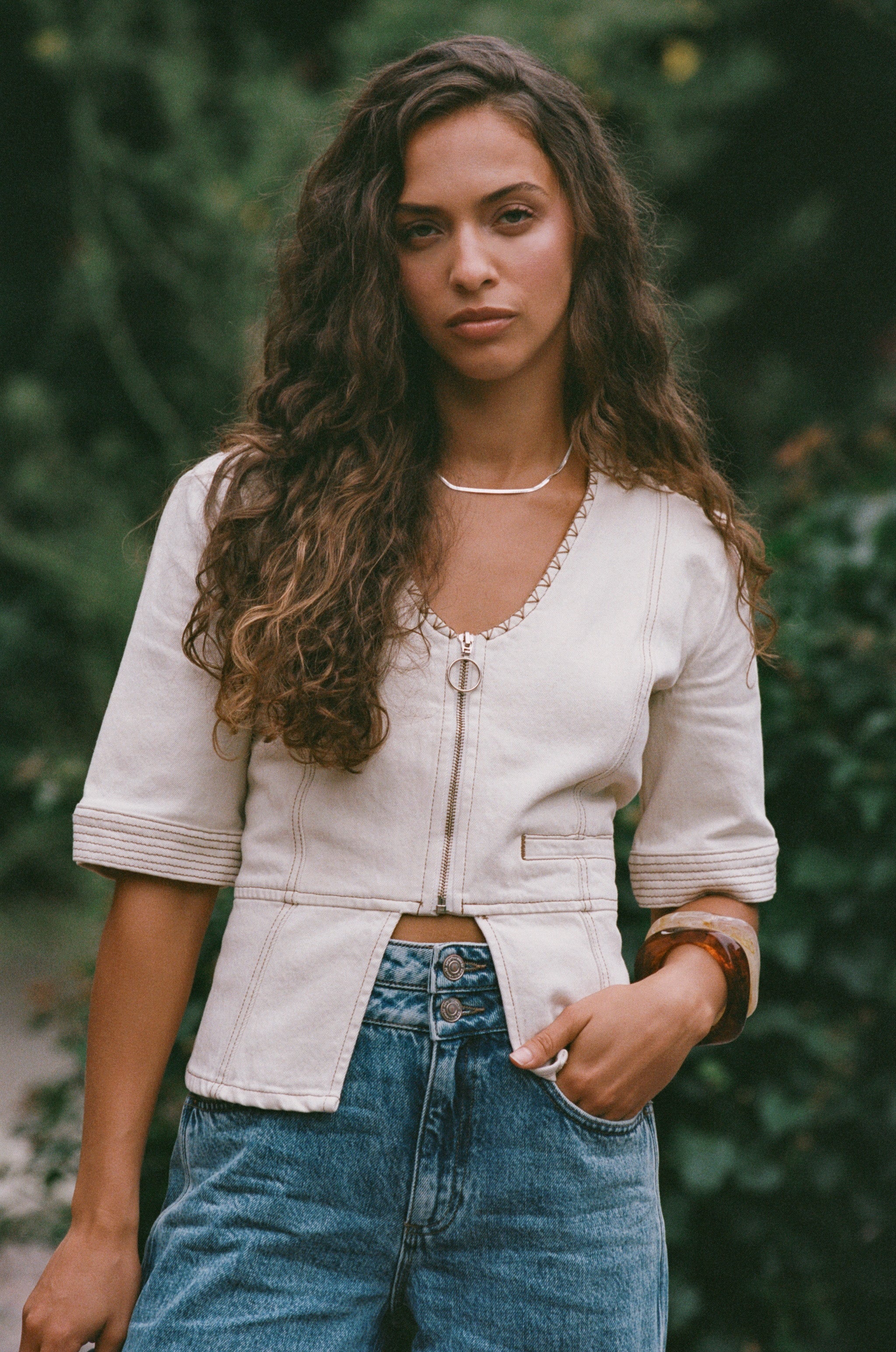Lea Top in Ecru