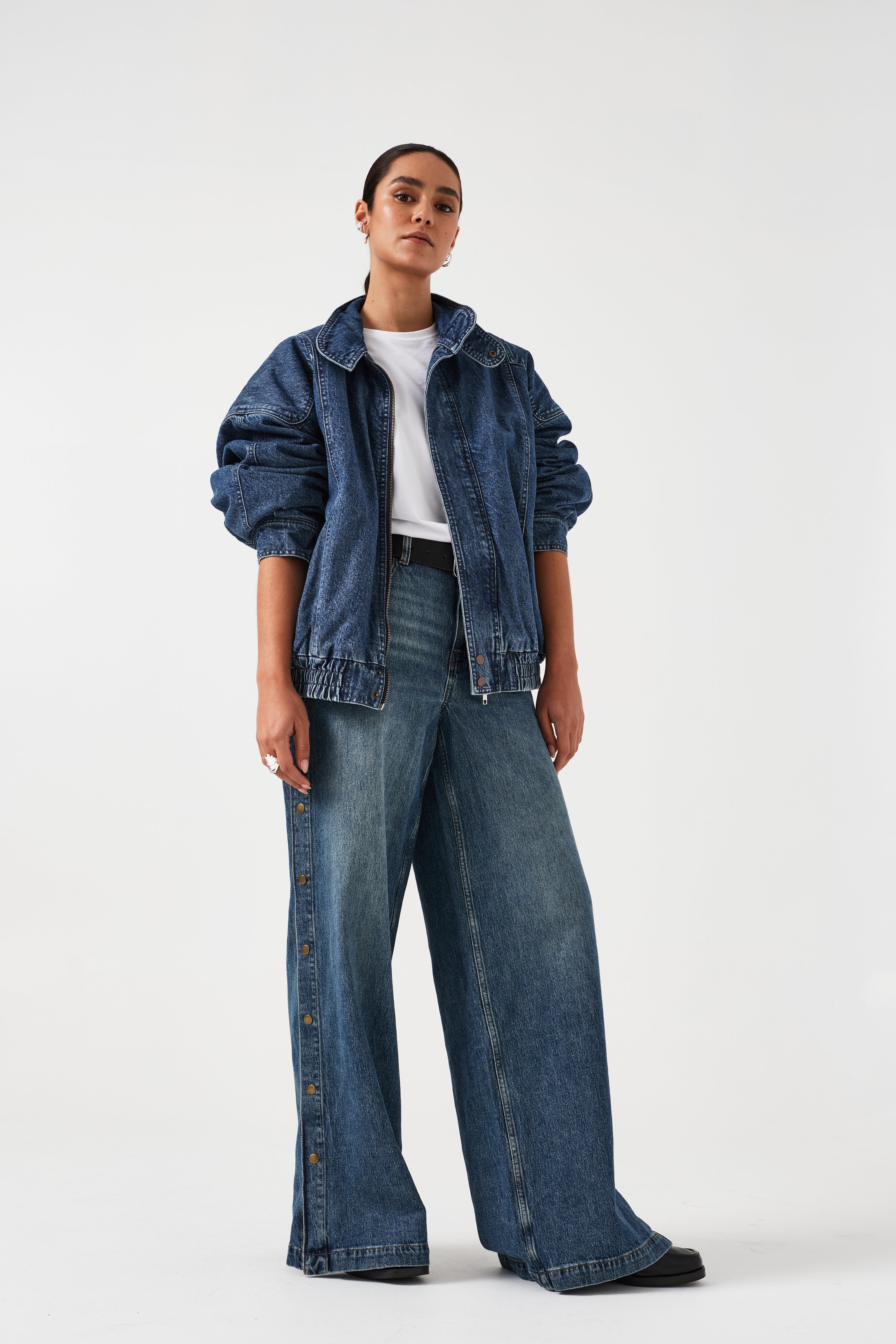 Juno Oversized Denim Jacket in Arizona