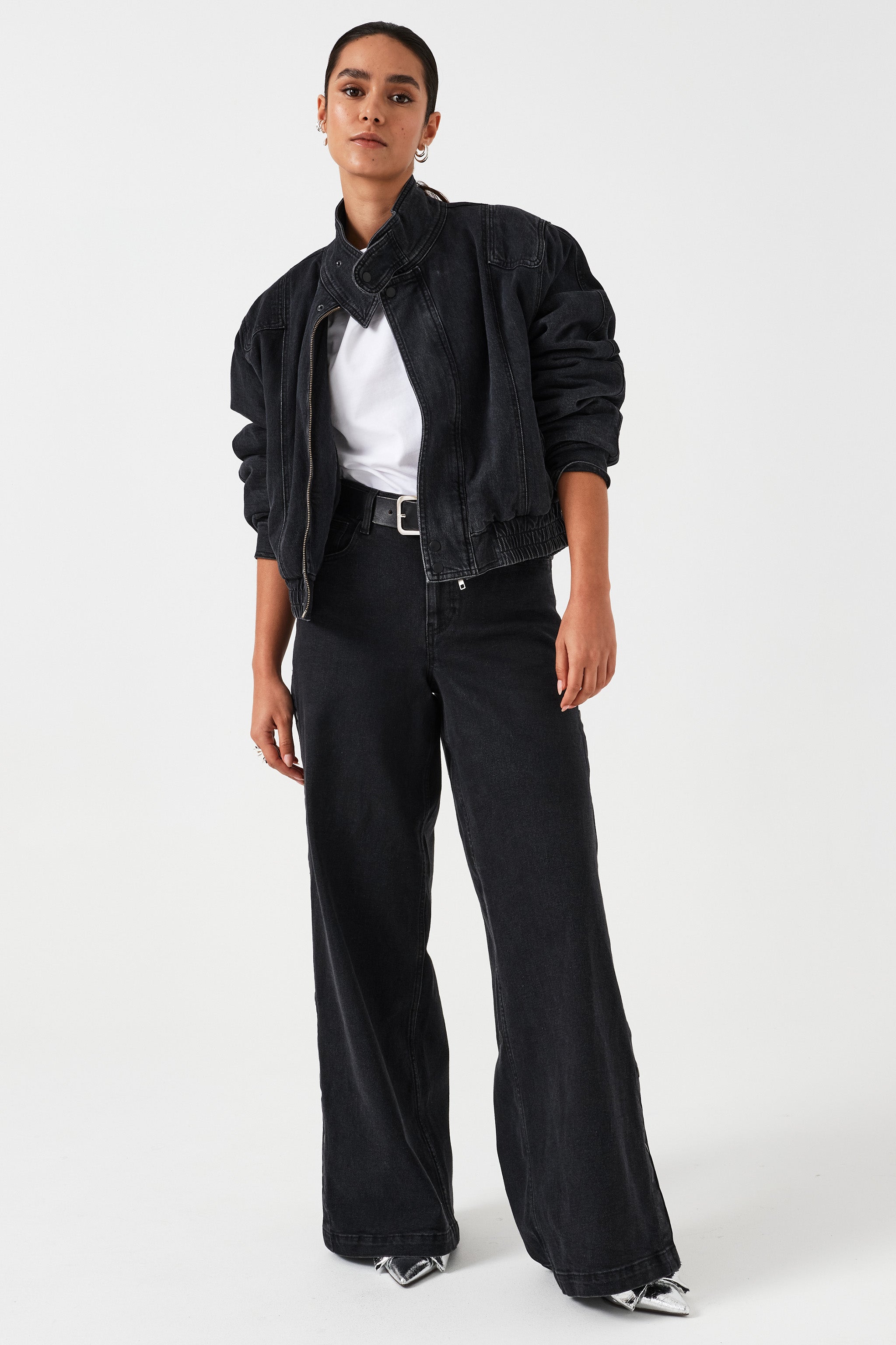 Juno Jacket in Washed Black