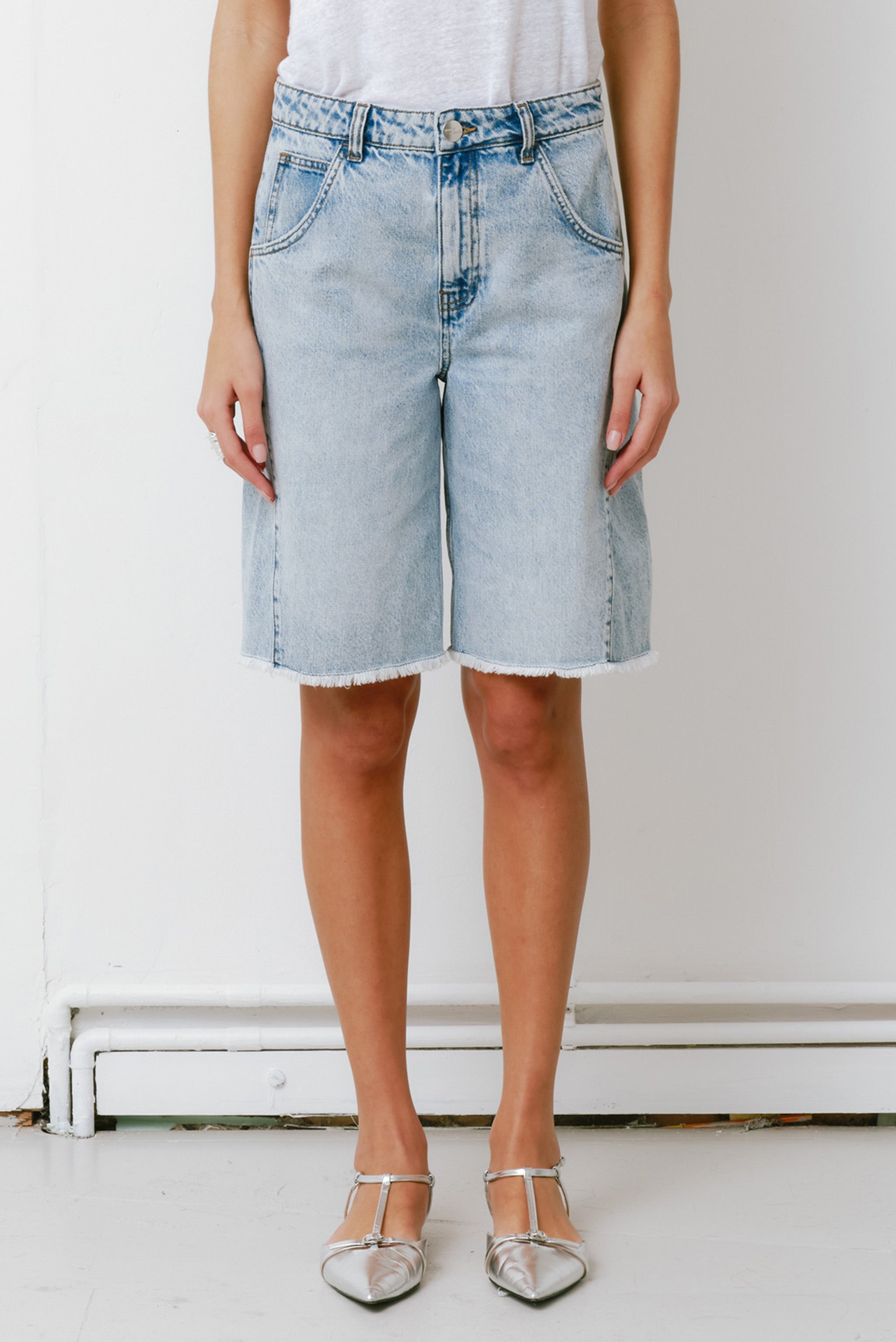 Bo Twisted Denim Short in Austin