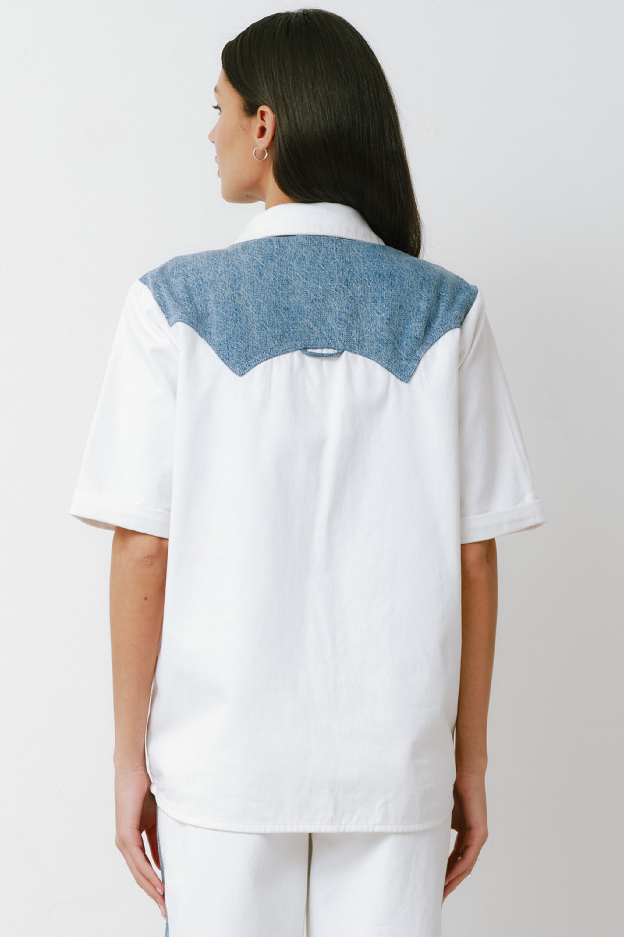 Eva Denim Shirt in Two Tone