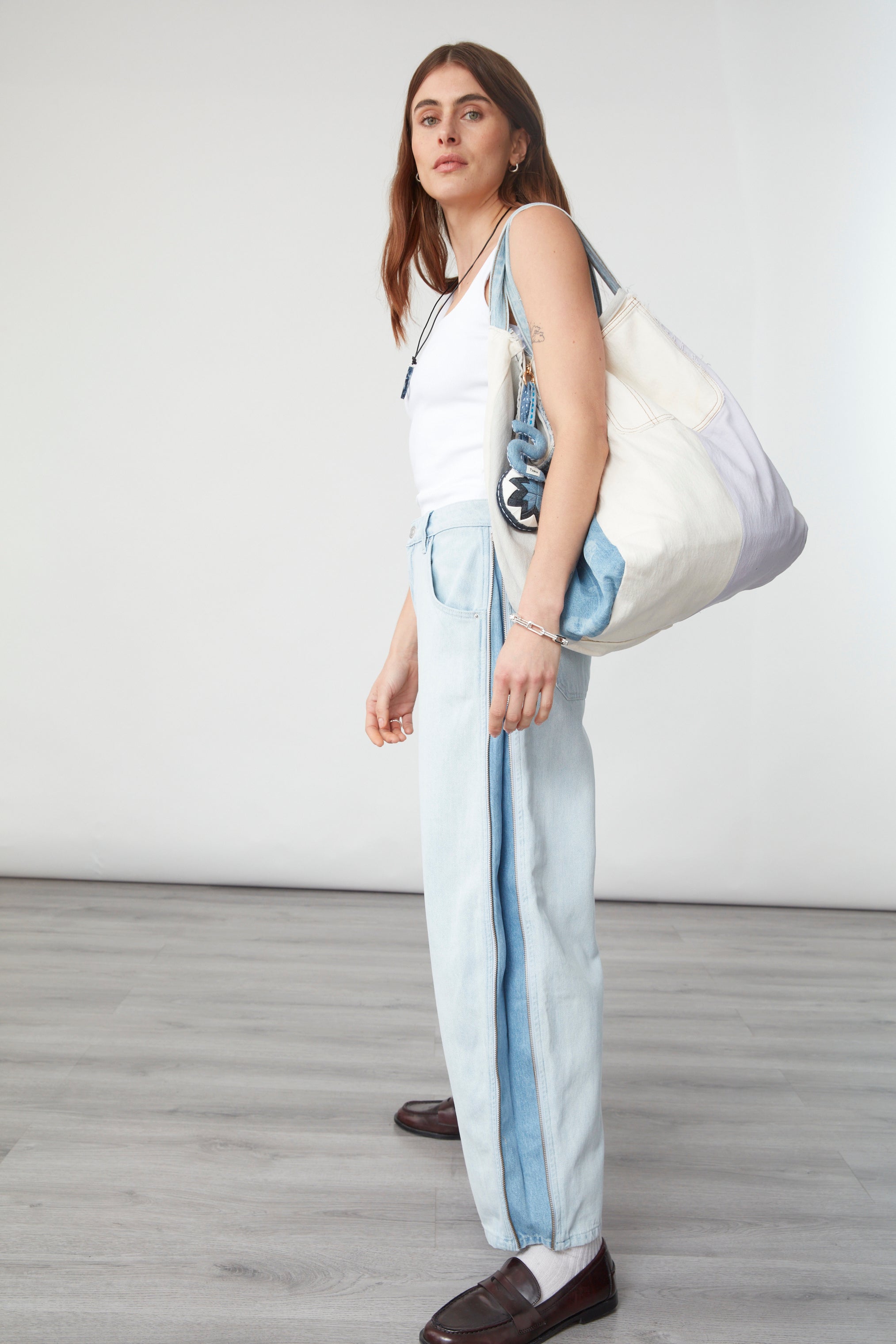 Bo Zip Jean In Frost - seventy + mochi