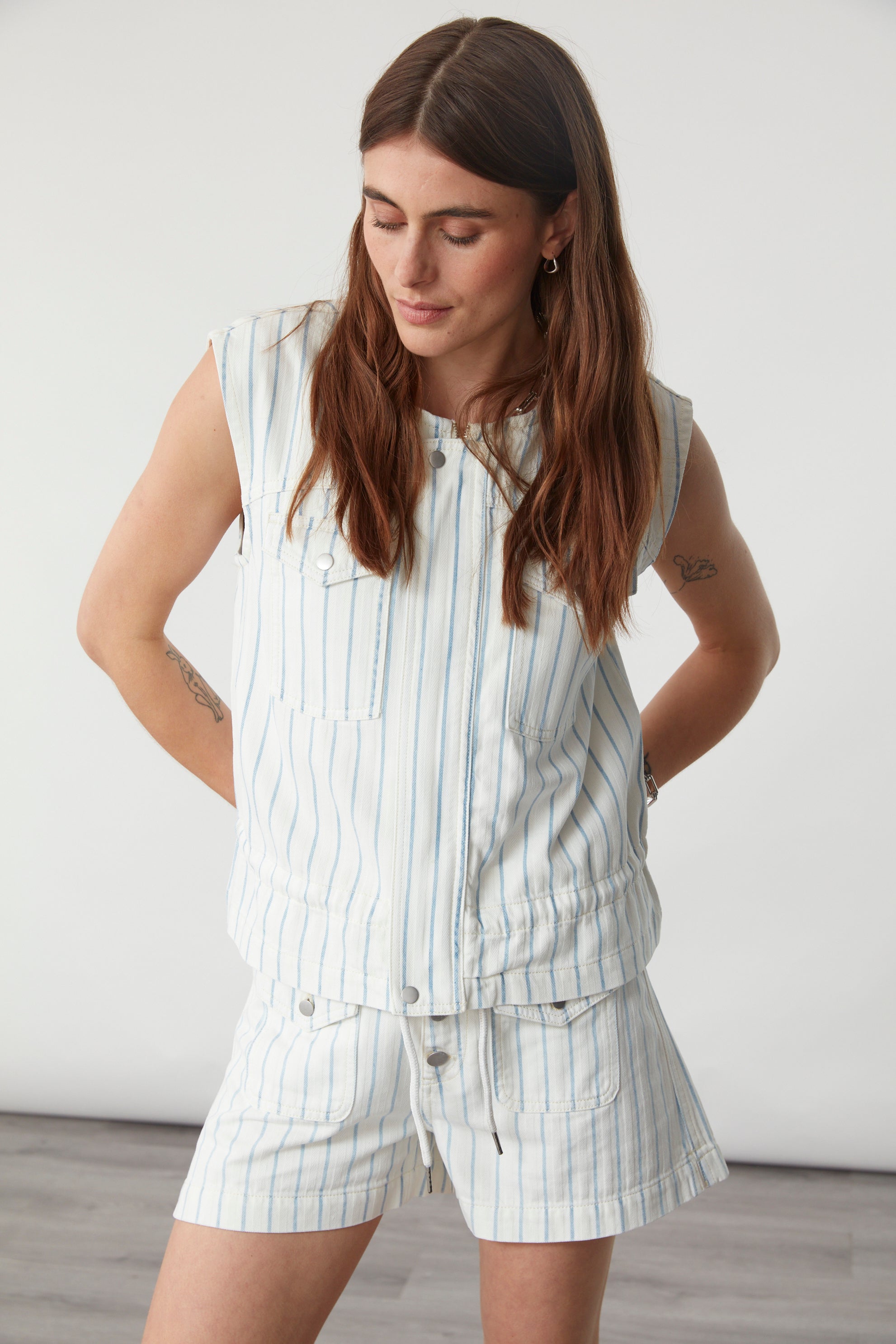Charlie Short in Faded Stripe