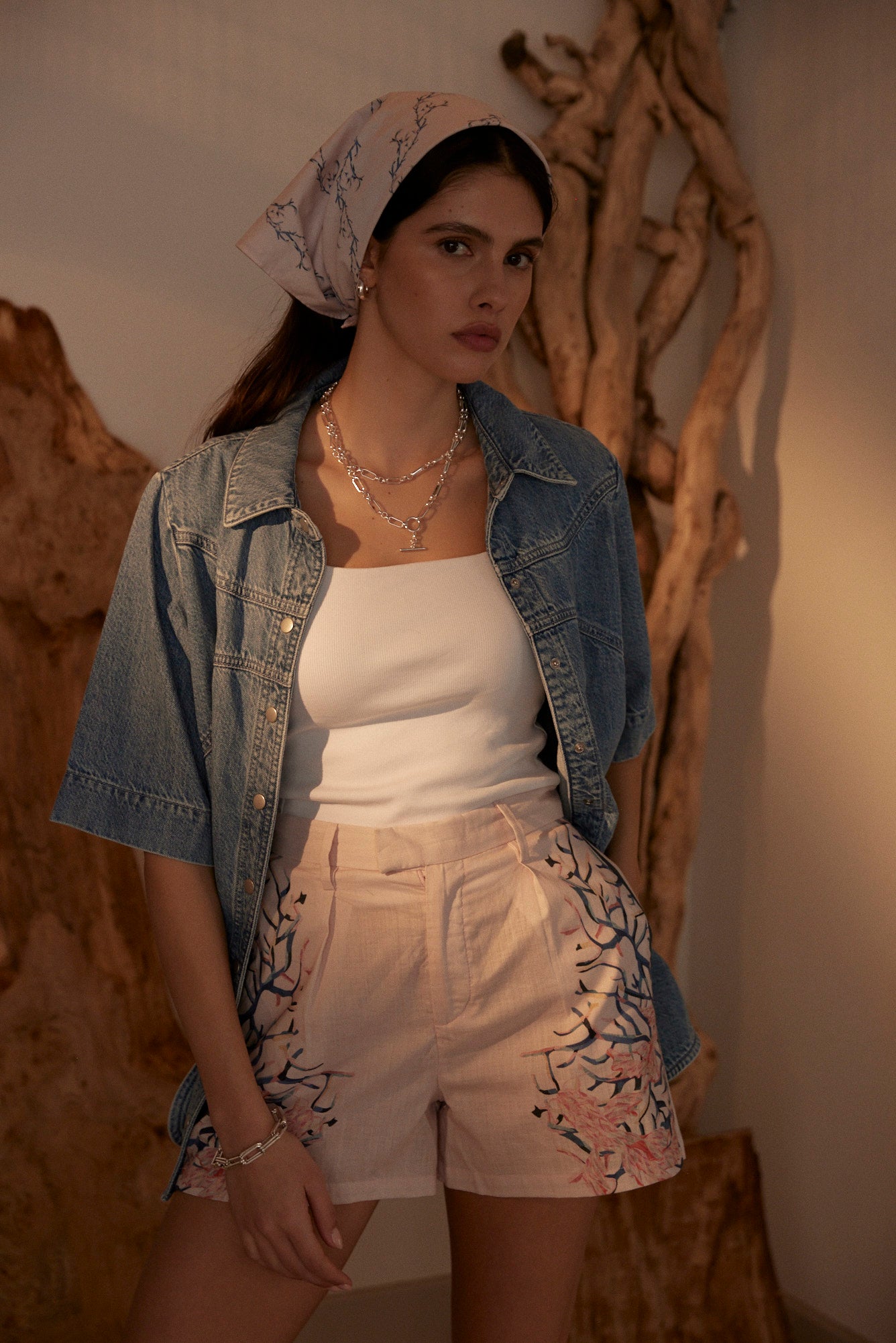 Andy Top in Newport on model - seventy + mochi