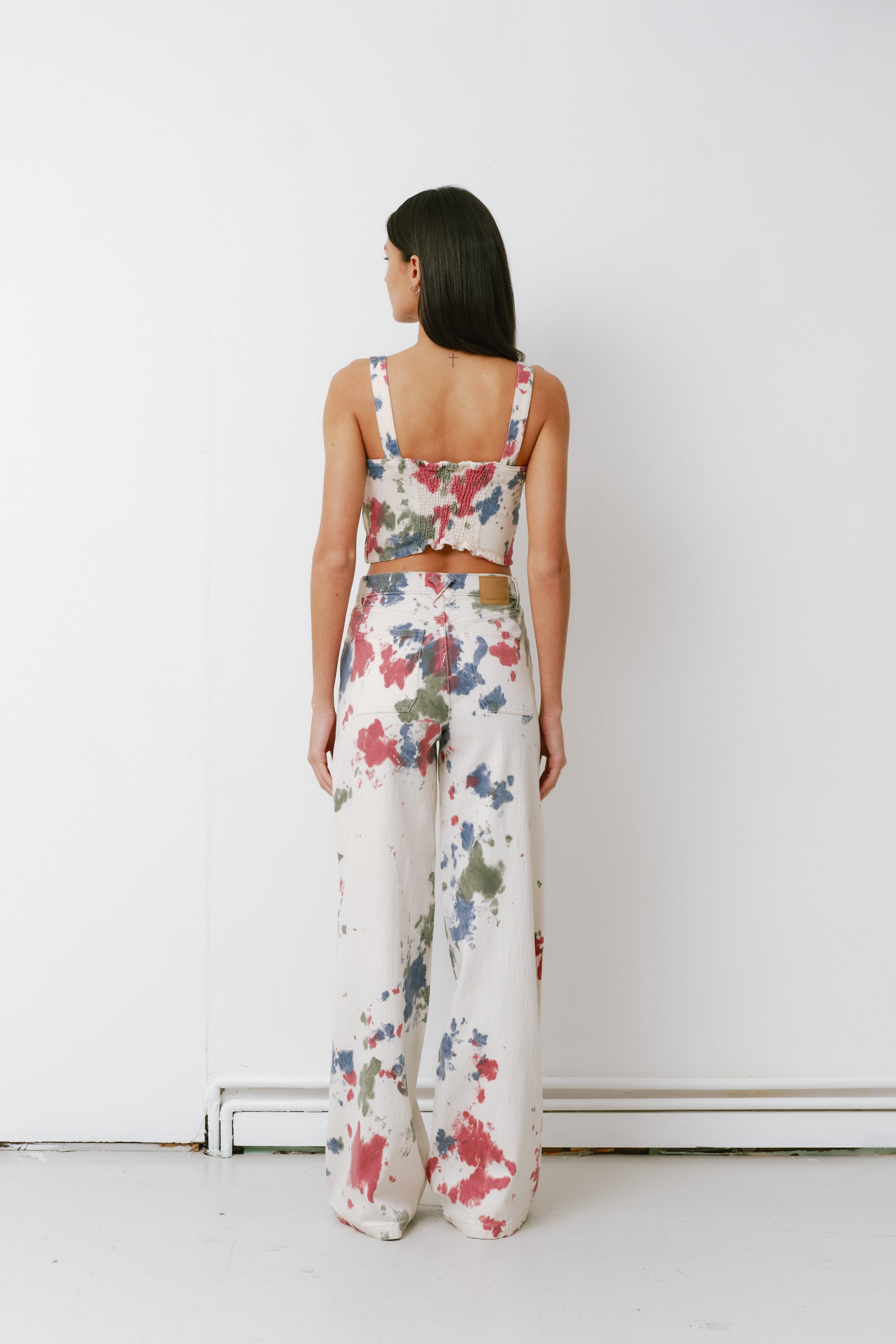Bay Wide Leg Jean in Tie Dye