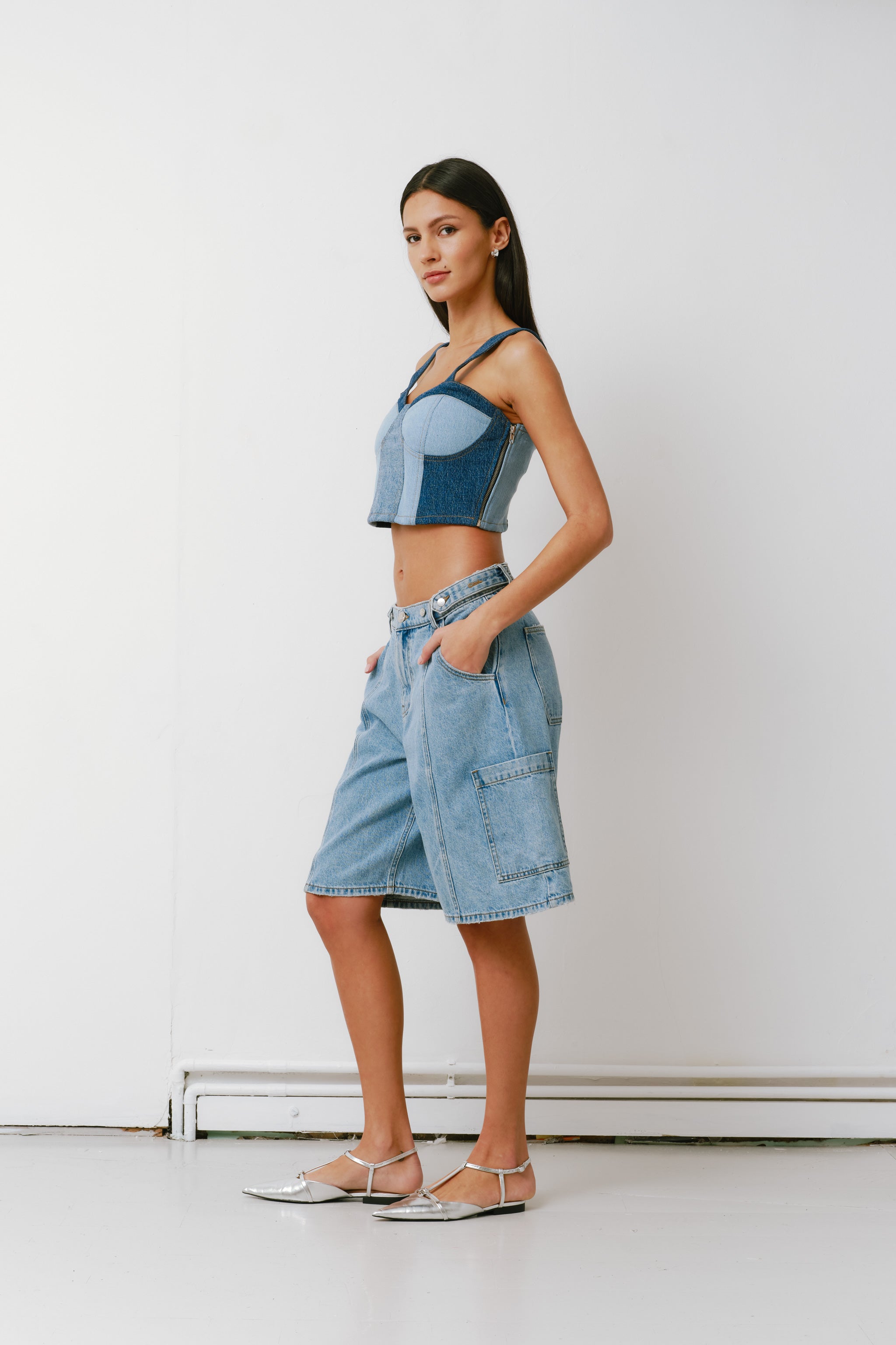 Ali Denim Board Short in Weekender