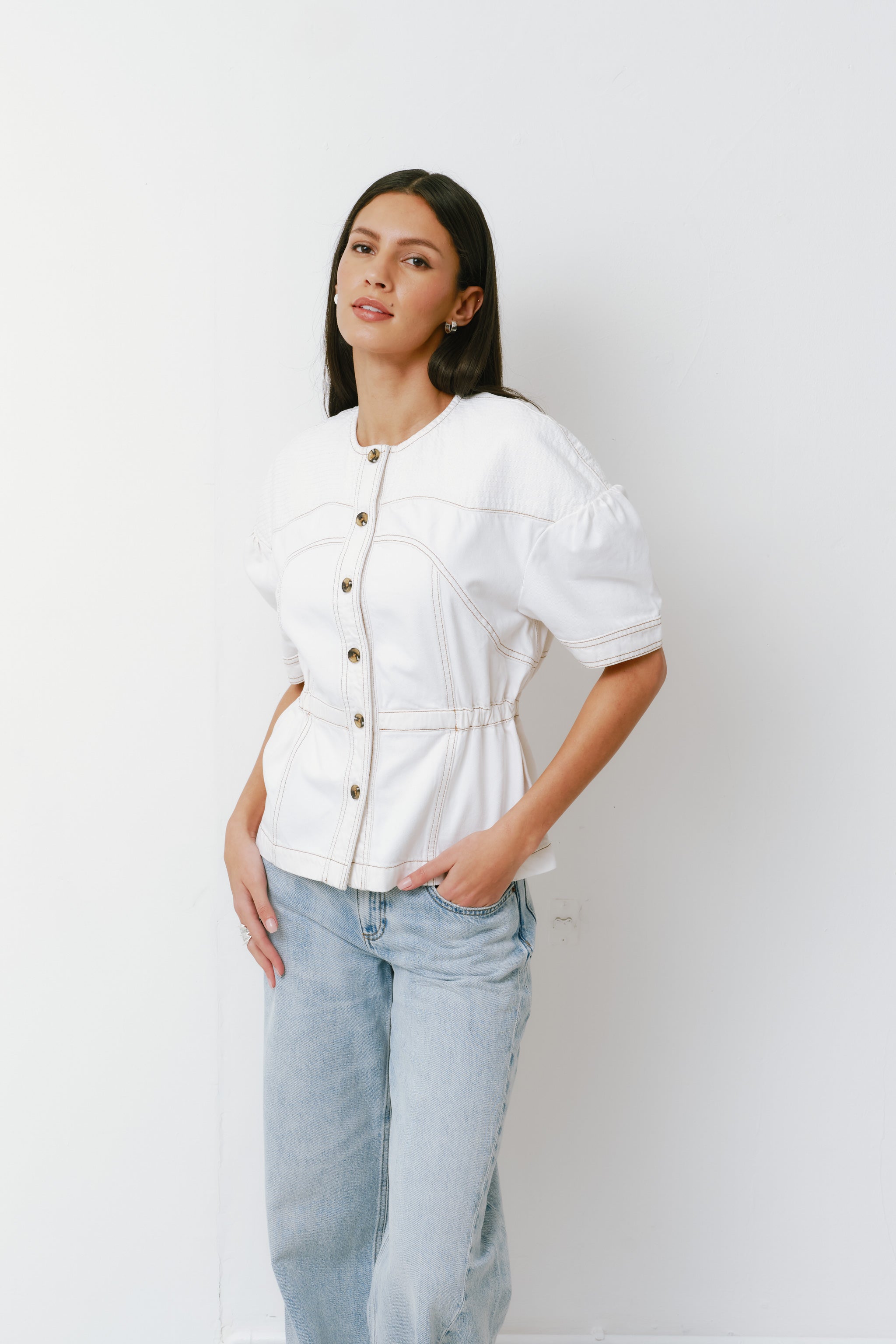 Zaha Top in White