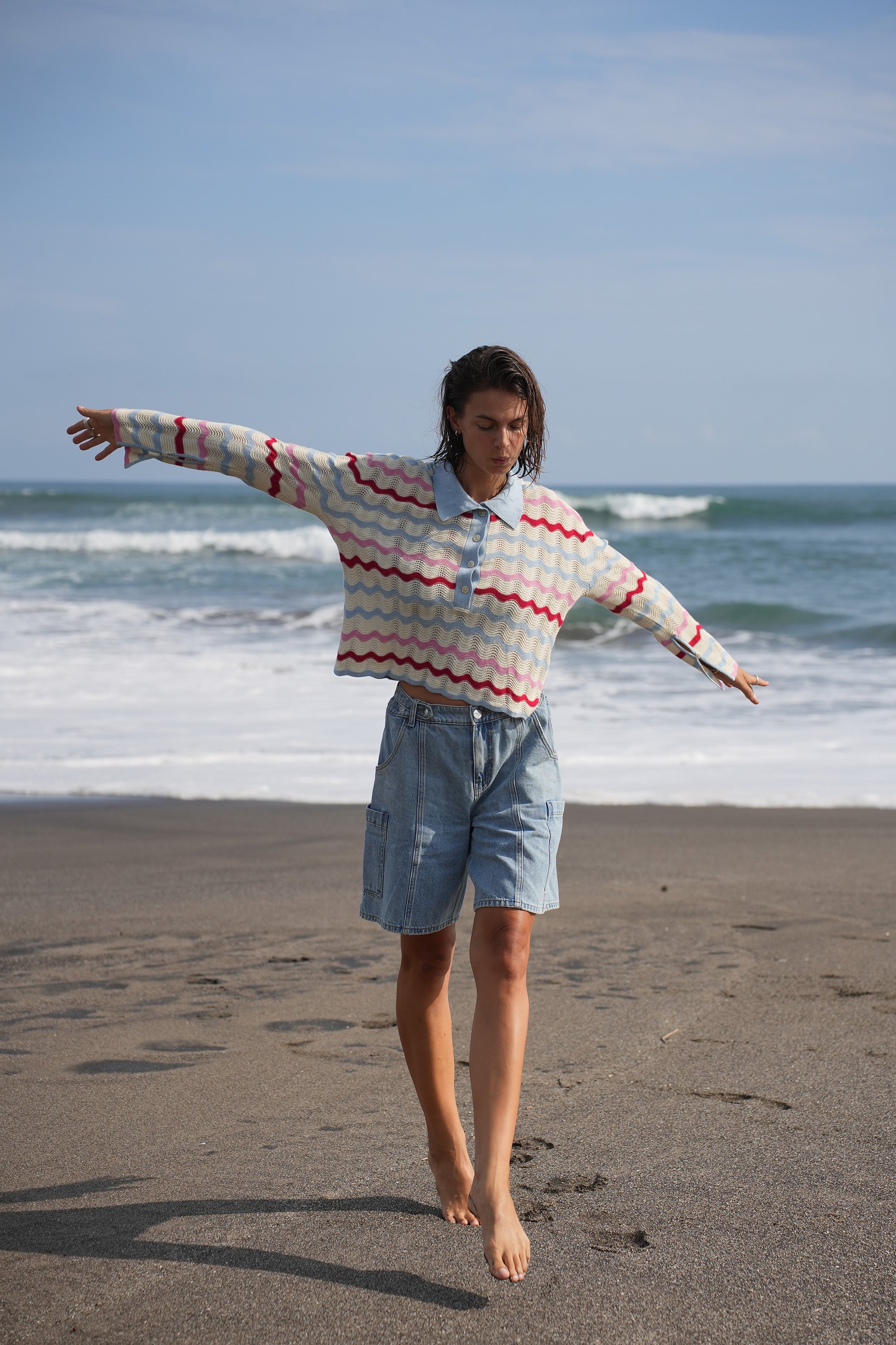 Ali Denim Board Short in Weekender