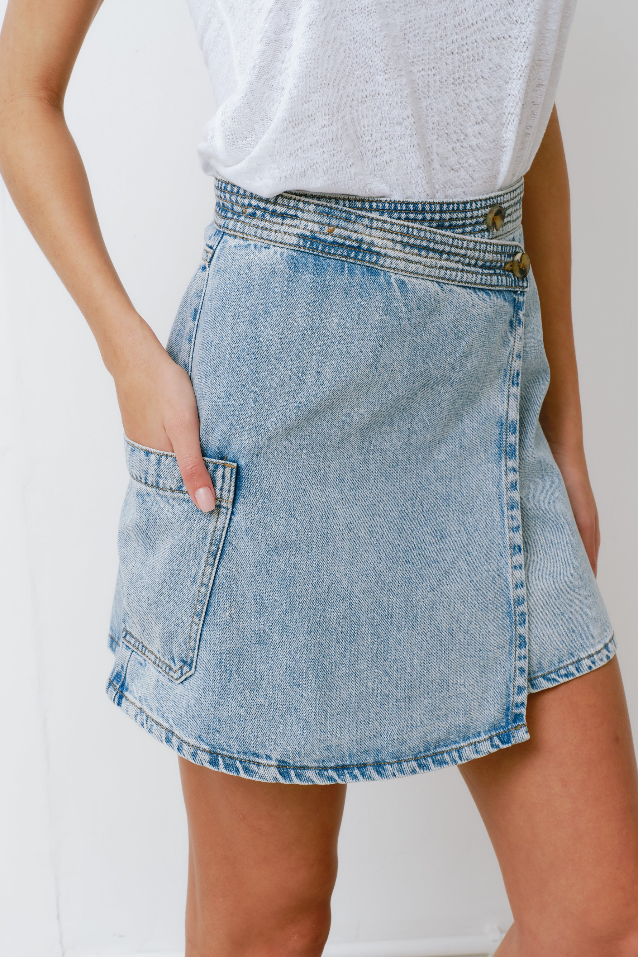 Kai Wrap Skirt in Austin