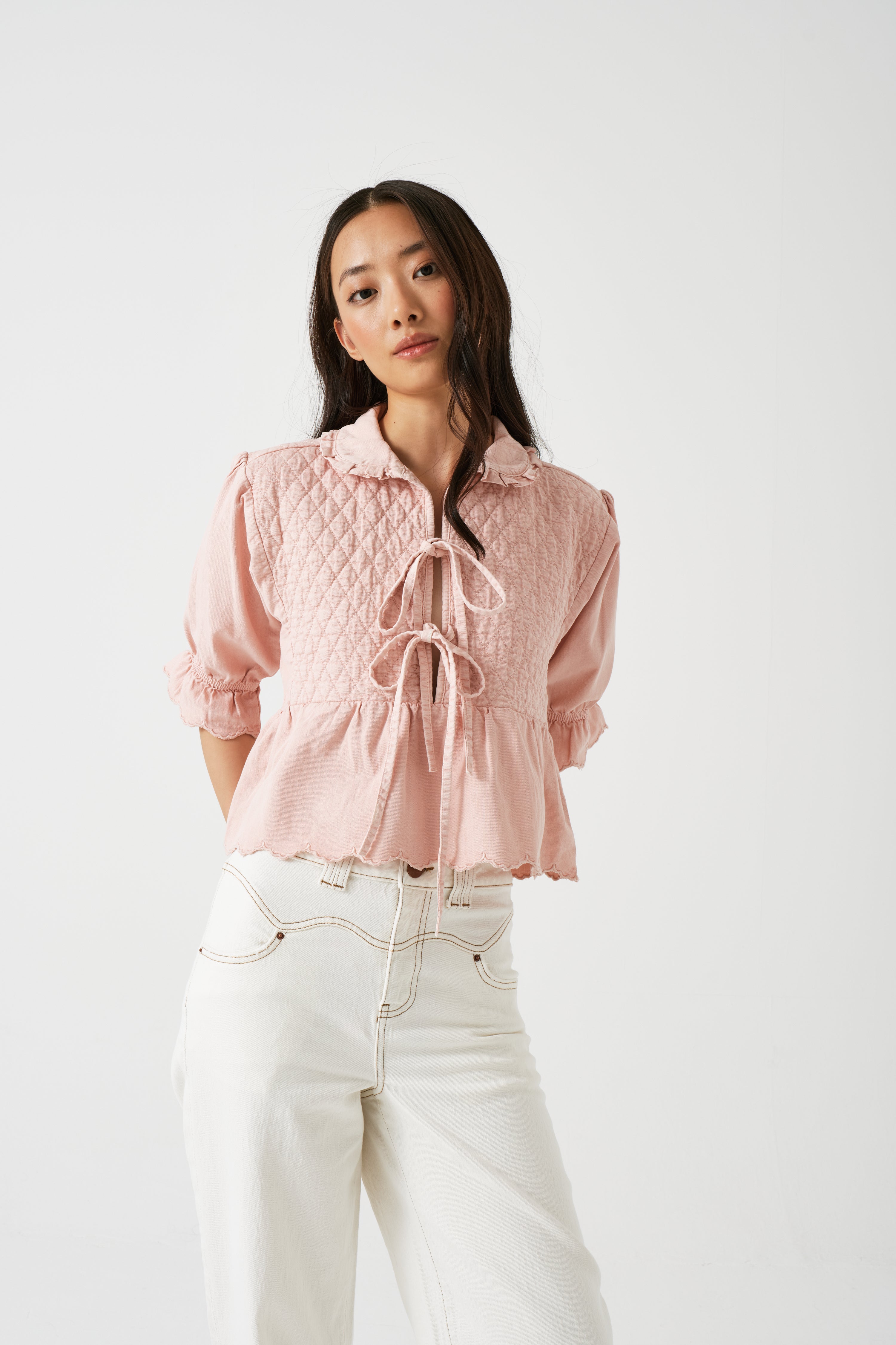 Heidi Blouse in Pink Dawn