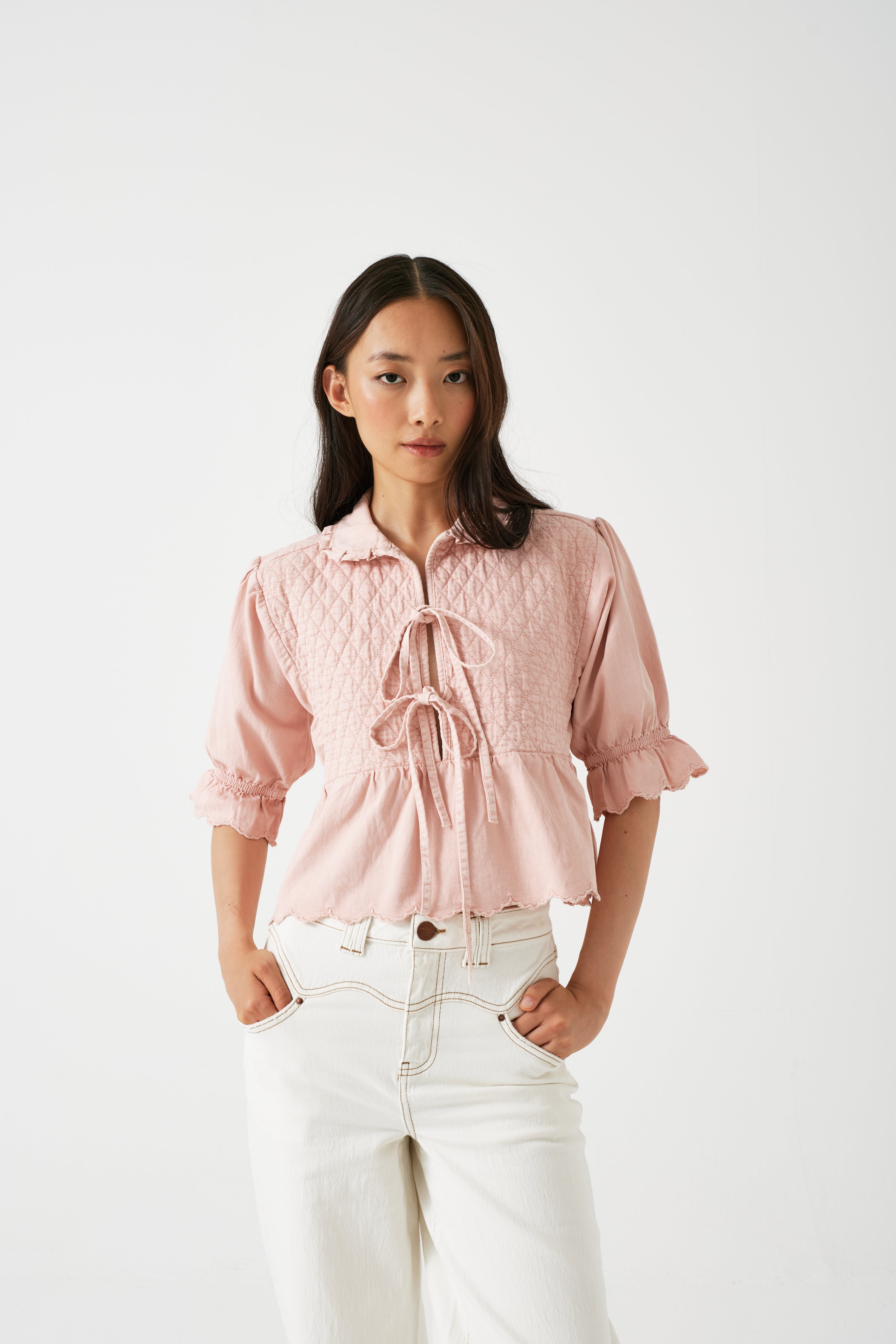 Heidi Blouse in Pink Dawn