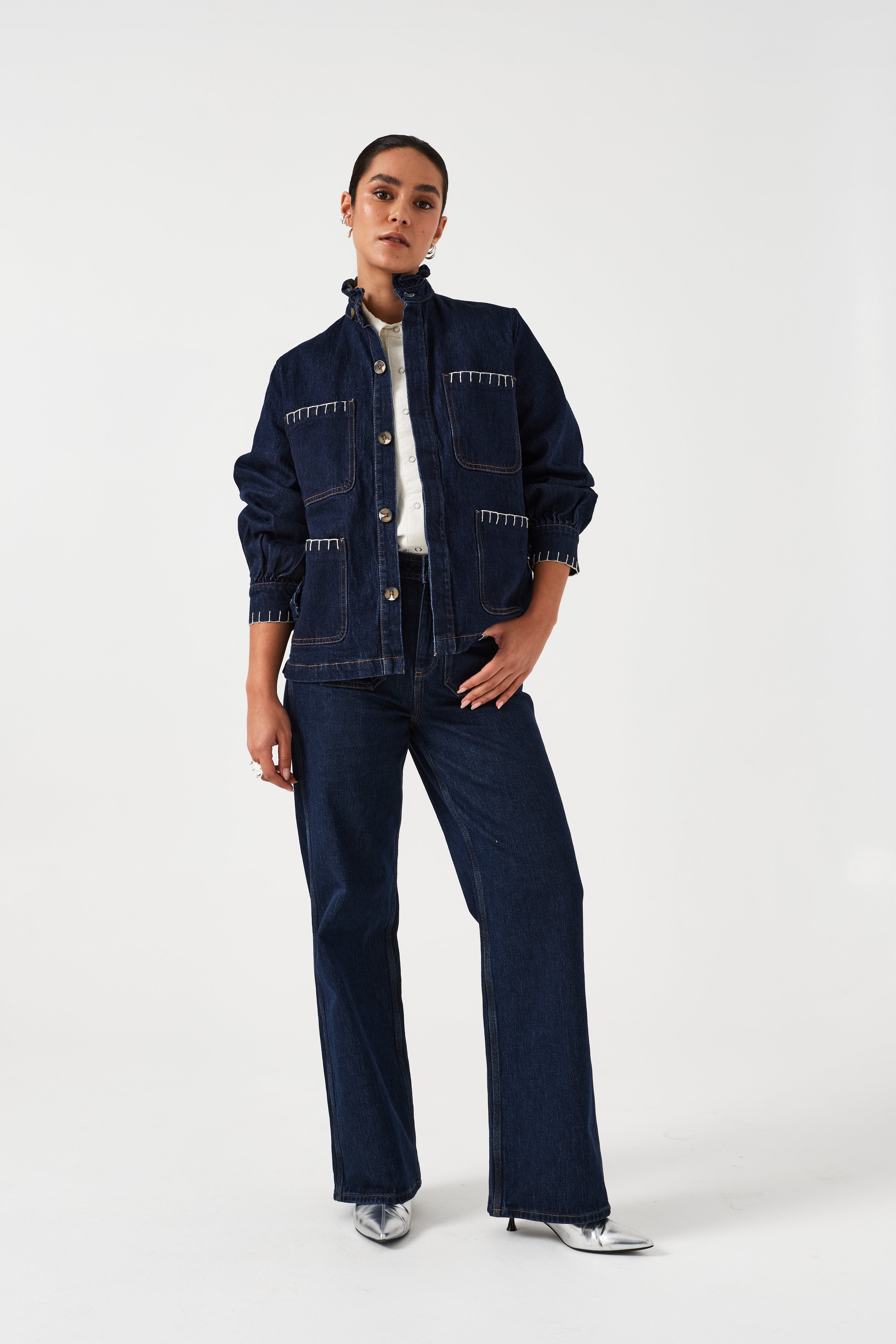 Pablo Denim Jacket in Dark Vintage