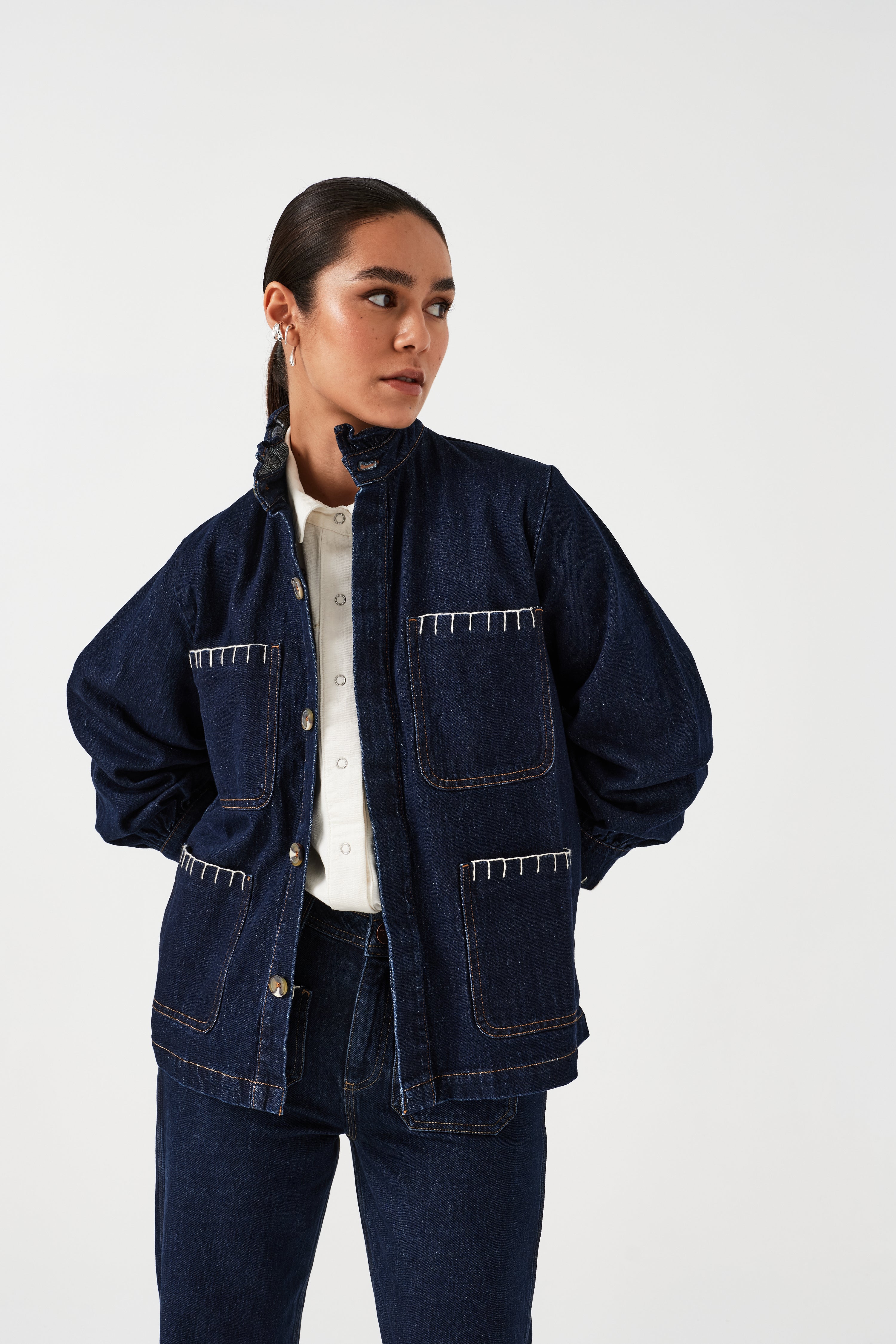 Pablo Denim Jacket in Dark Vintage
