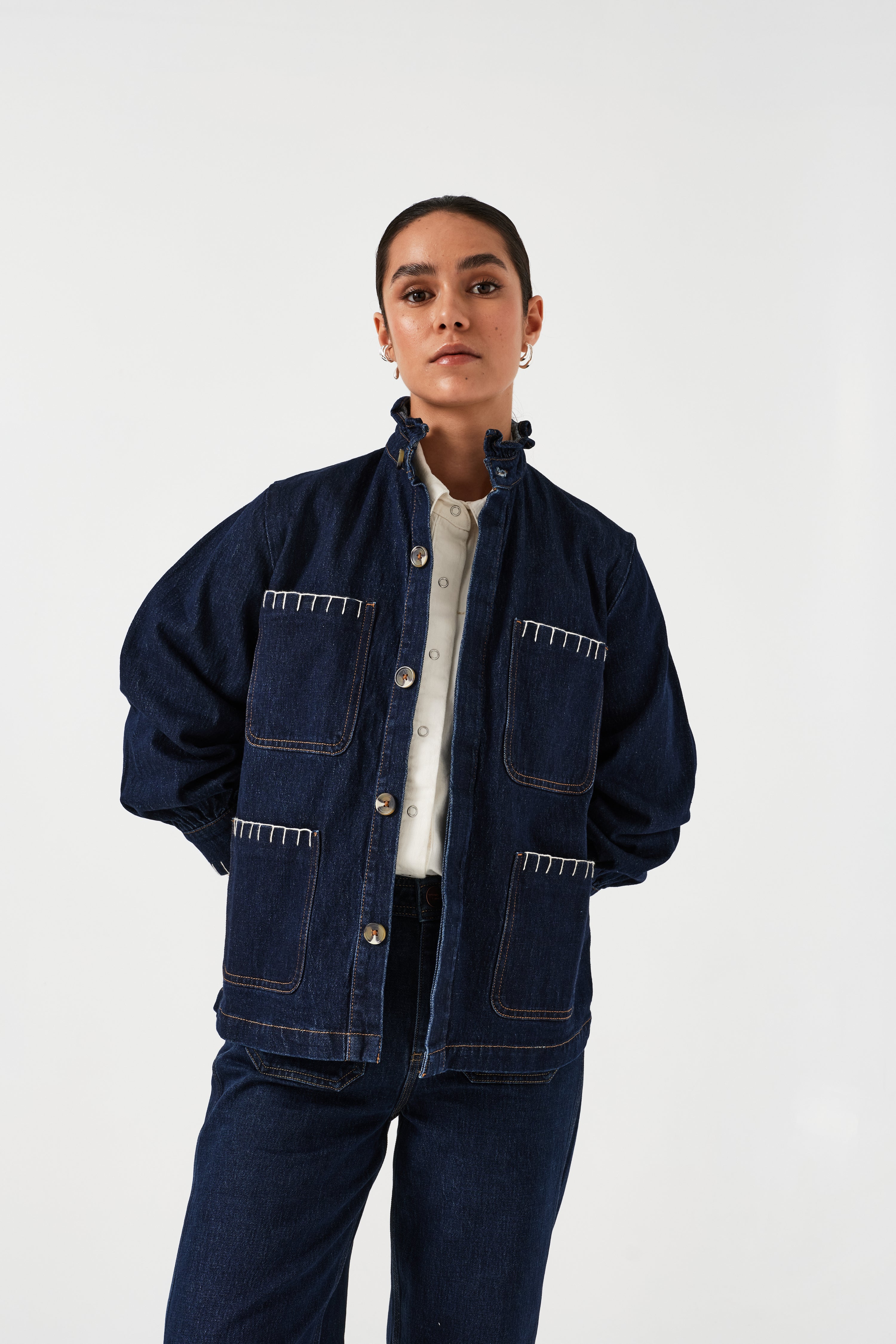 Pablo Denim Jacket in Dark Vintage