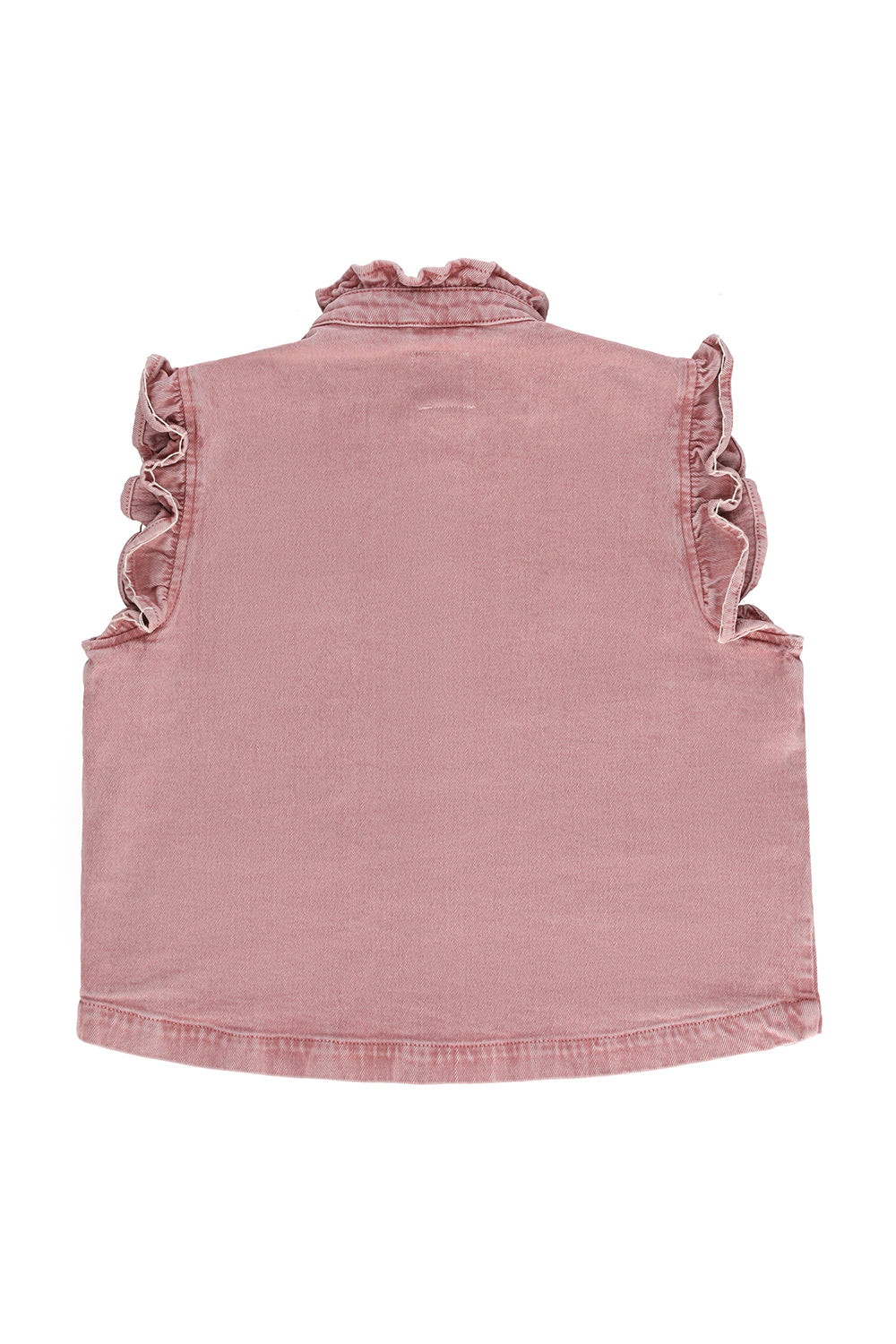 Pablo Denim Vest in Dusty Rose