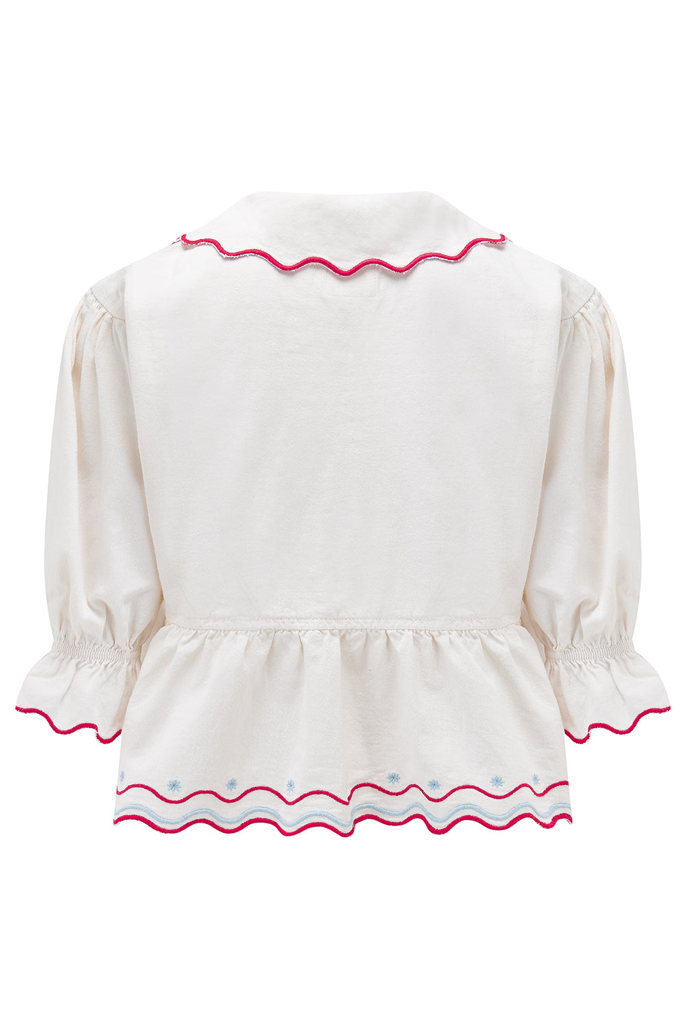 Ana Tie Blouse in White