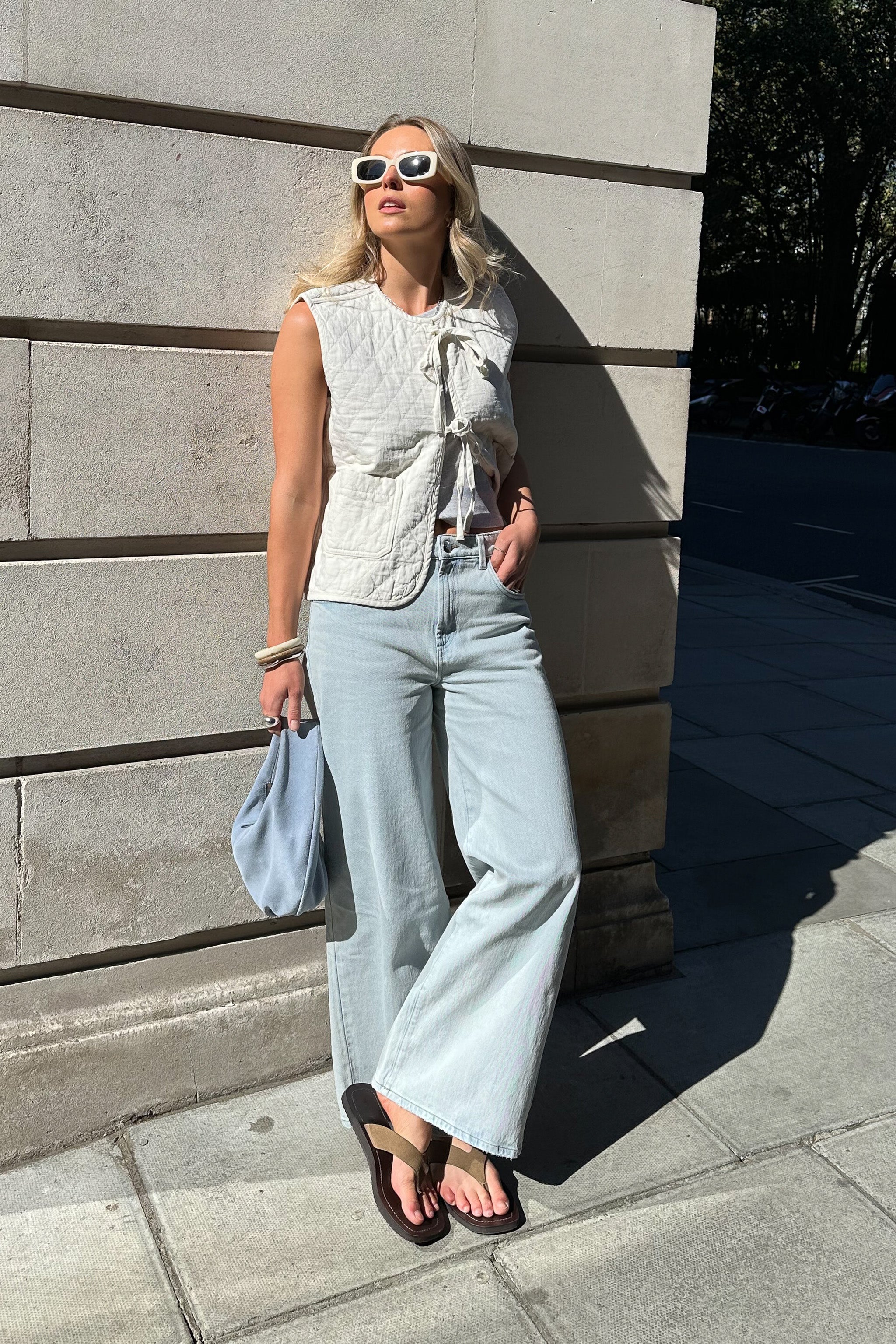 Aria Vest in Ecru