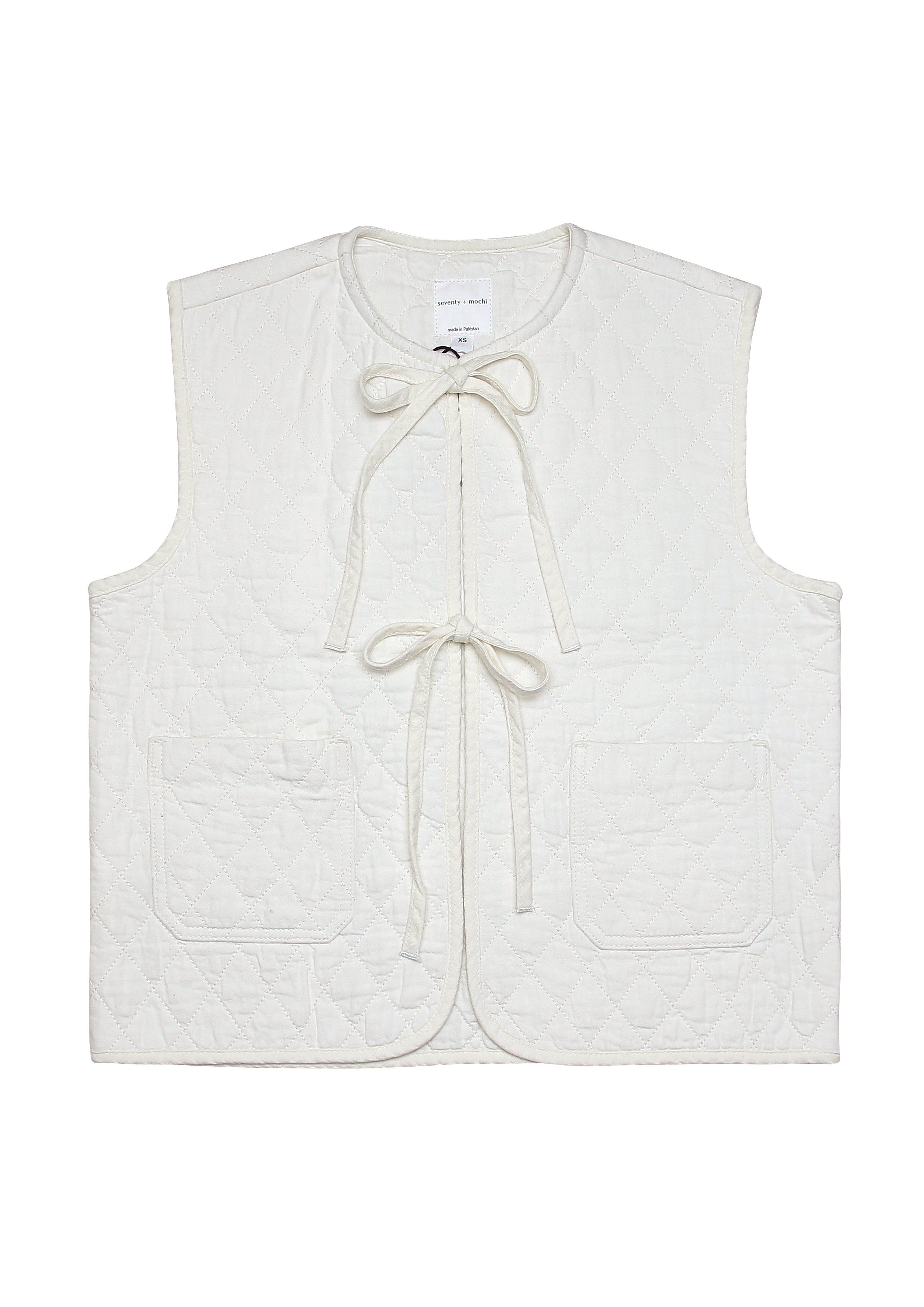 Aria Vest in Ecru