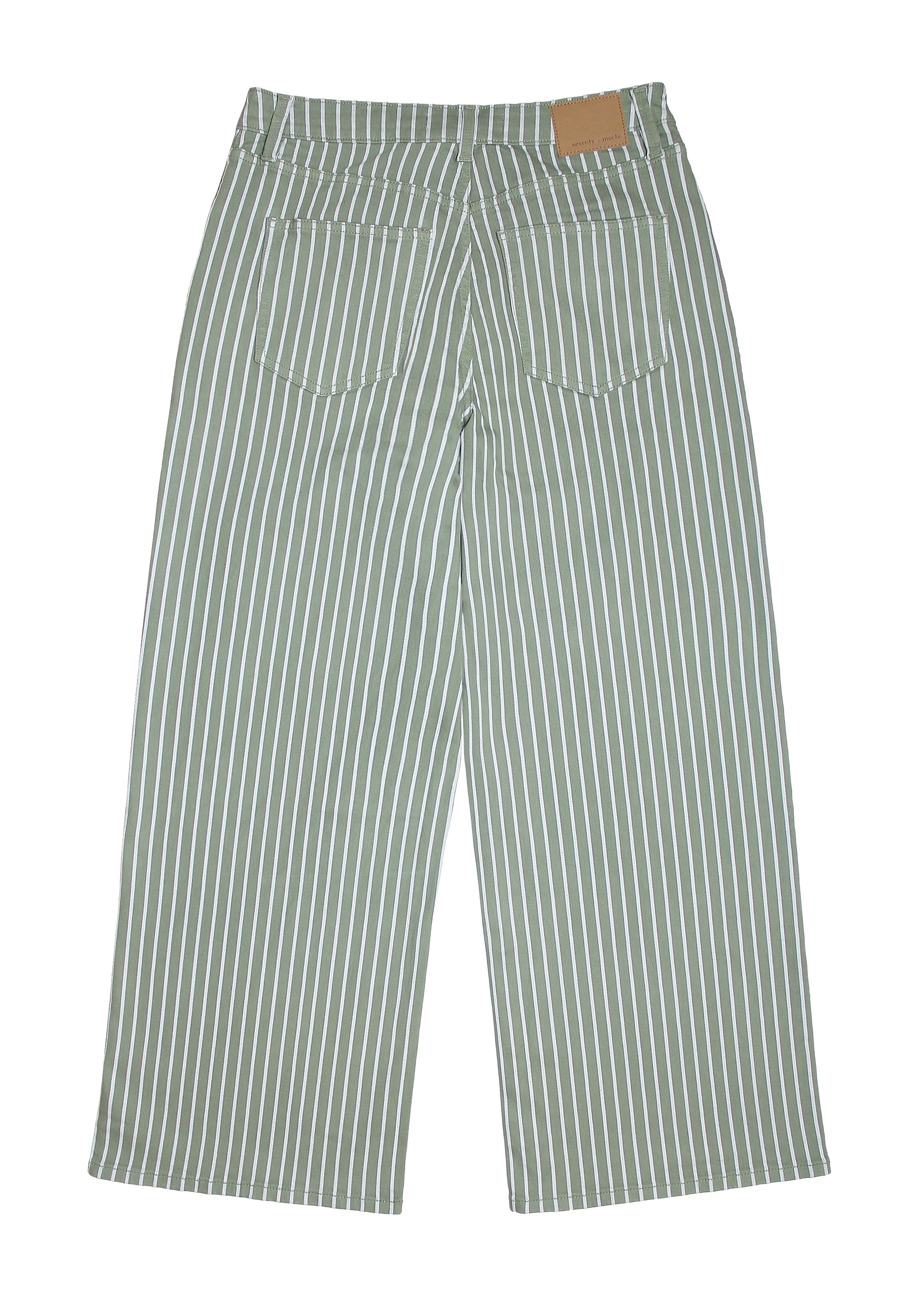 Blake Low Rise Jean in Moss Wide Stripe