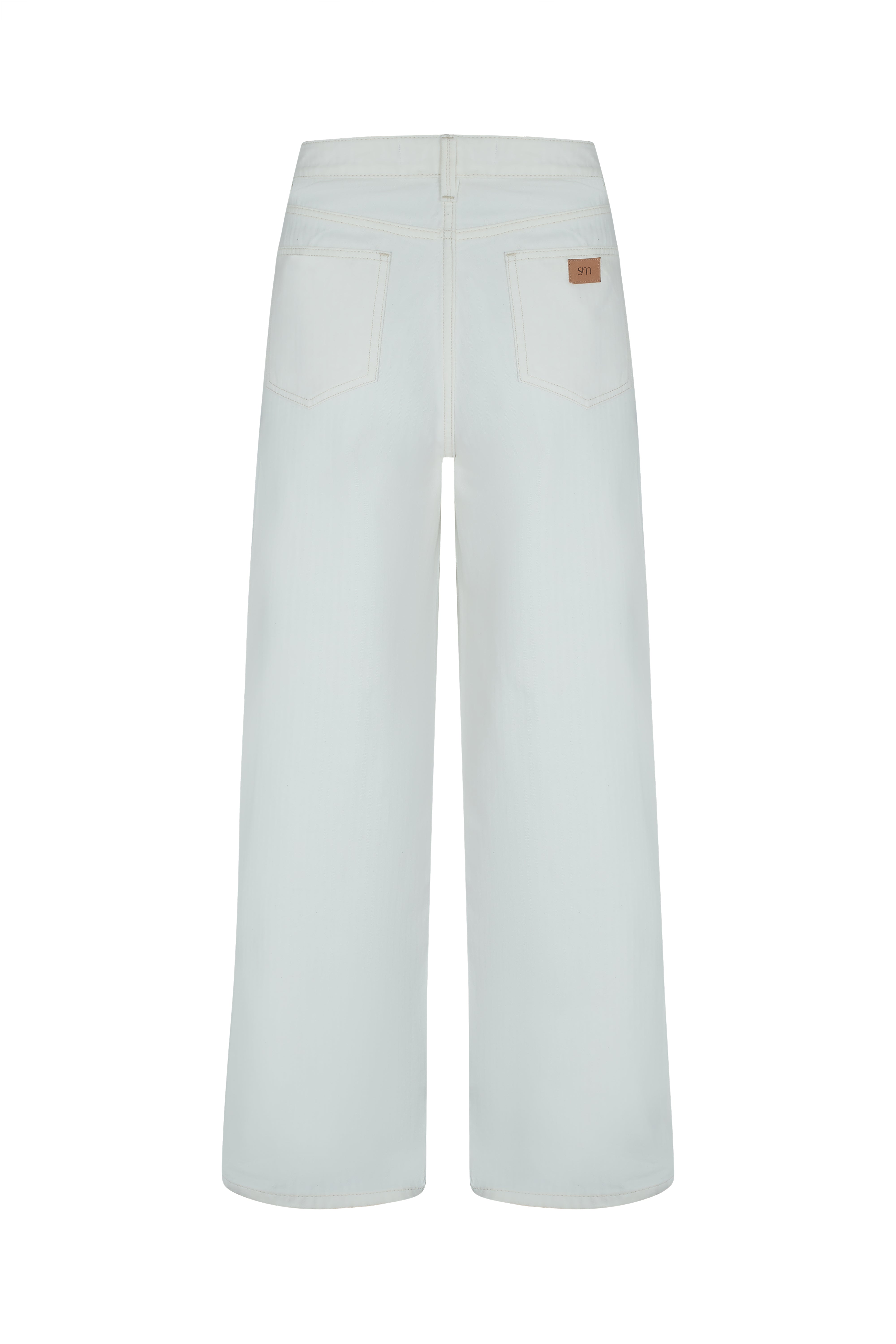Blake Low Rise Jean in Herringbone Ecru