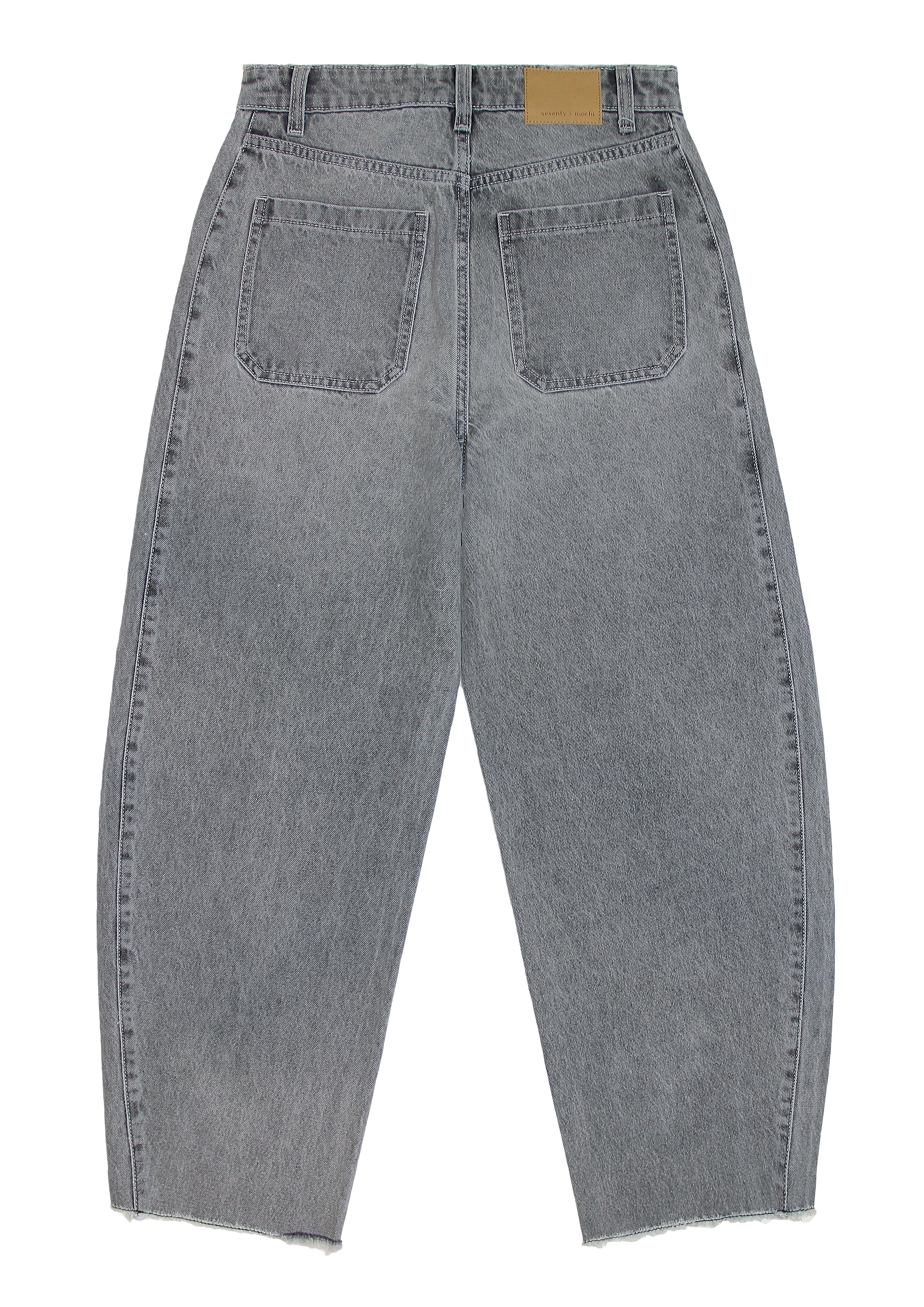 Bo Barrel Leg Jean in Steel