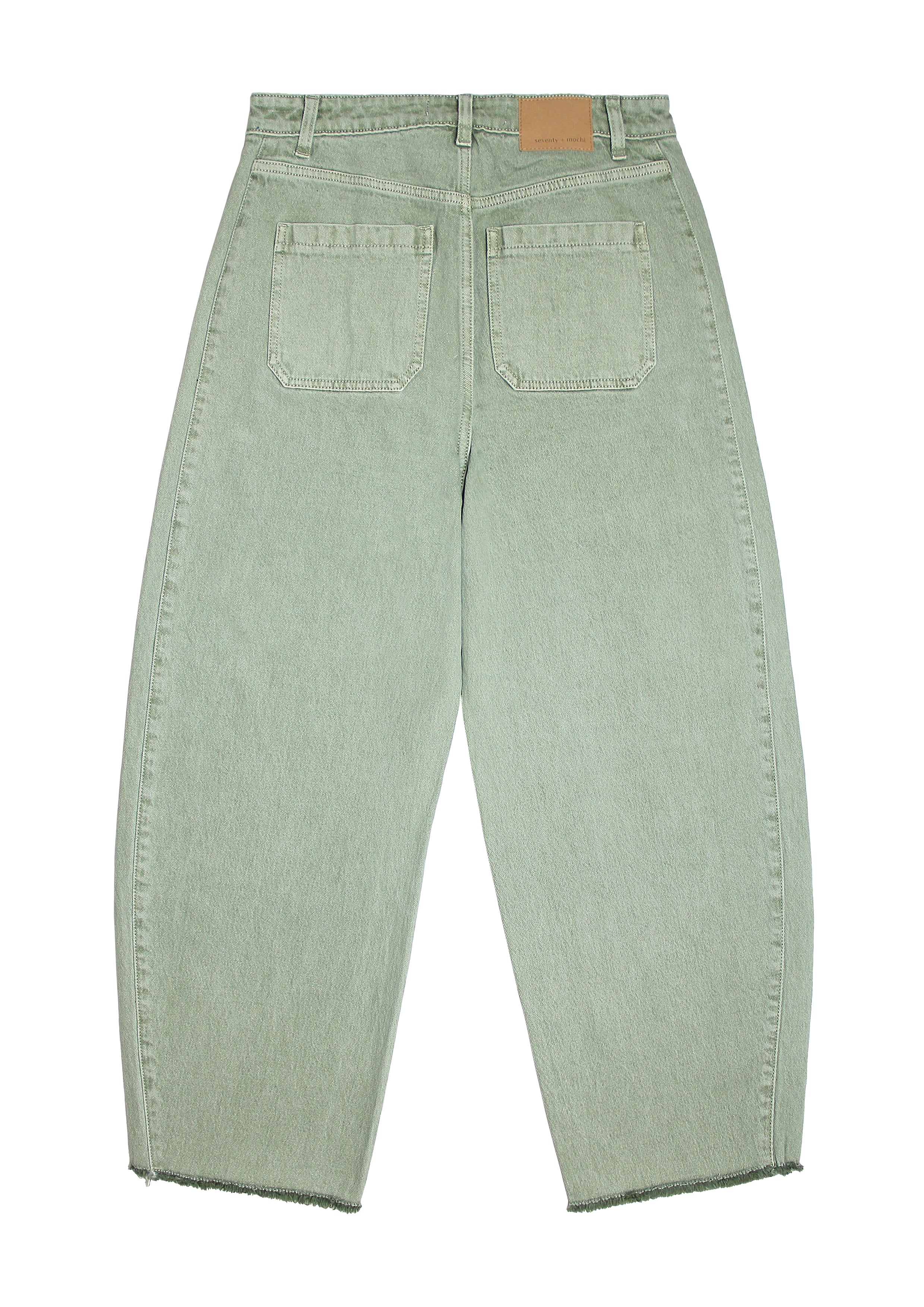 Bo Barrel Leg Jean in Vintage Moss