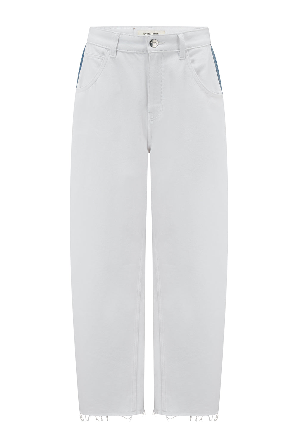 Bo Barrel Leg Jean in Two Tone
