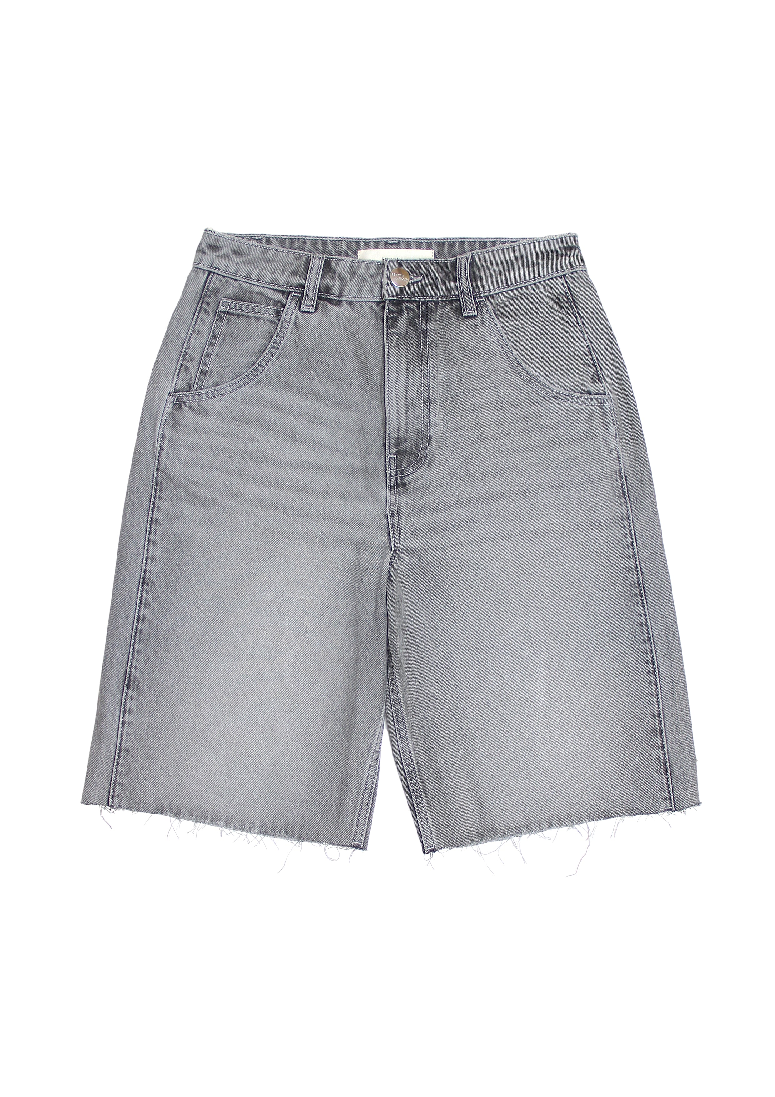 Bo Denim Short in Steel