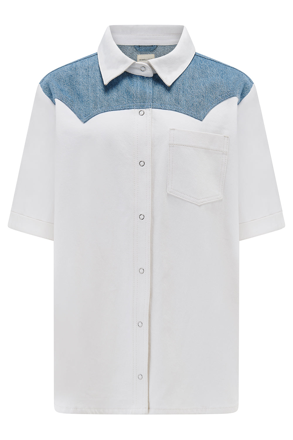 Eva Denim Shirt in Two Tone