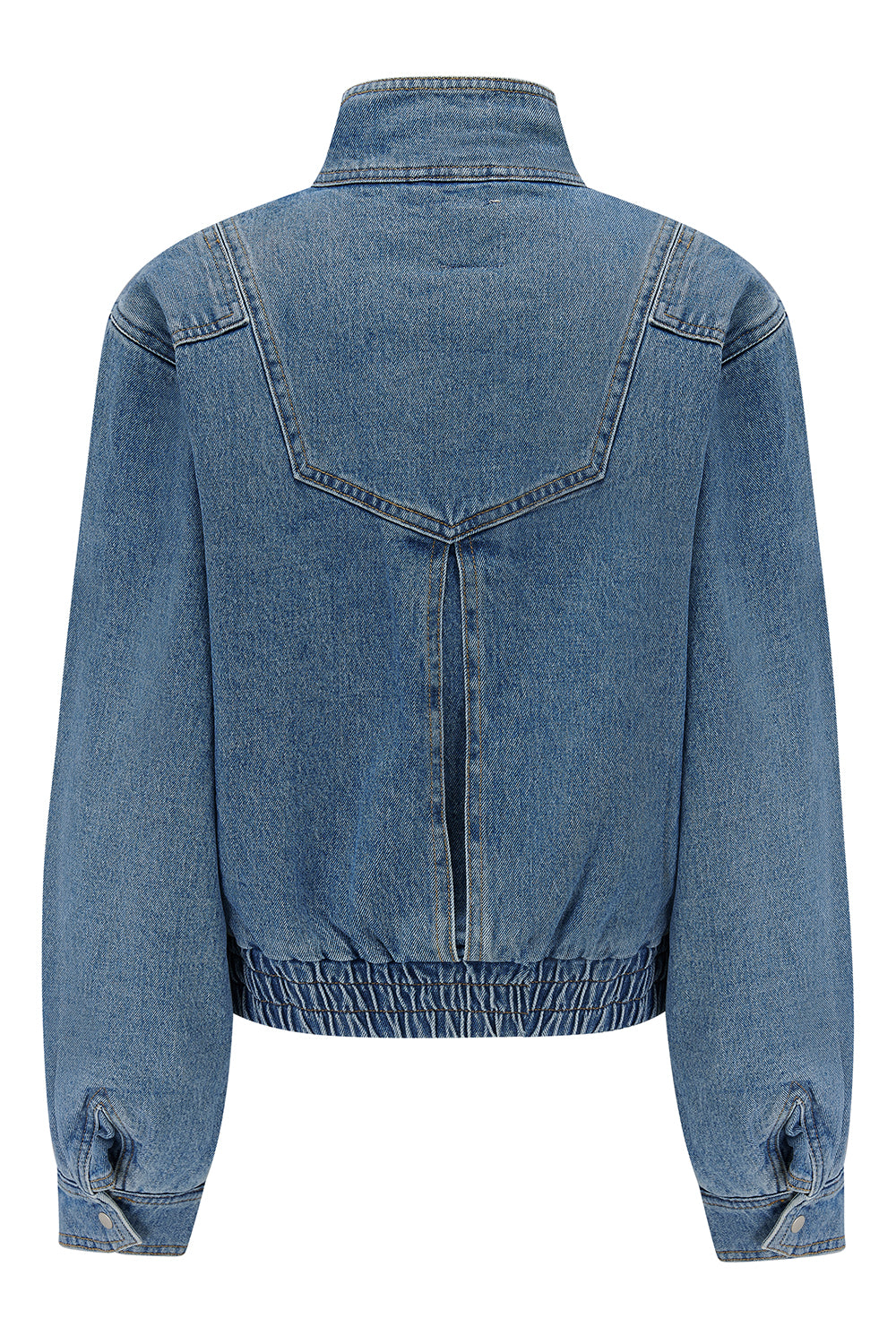 Juno Denim Bomber Jacket in Rodeo