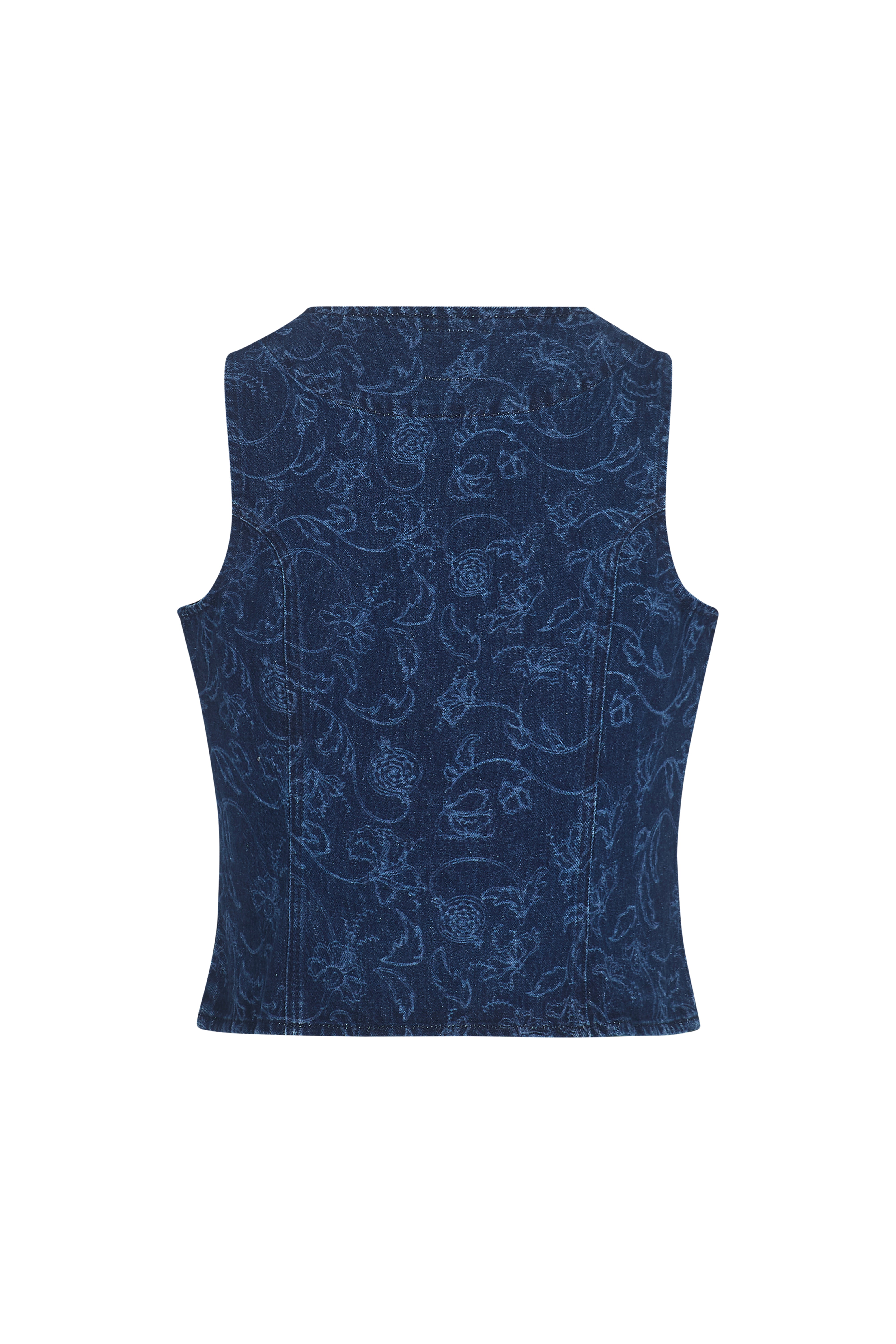 Kiki Denim Vest in Baroque Nightfall