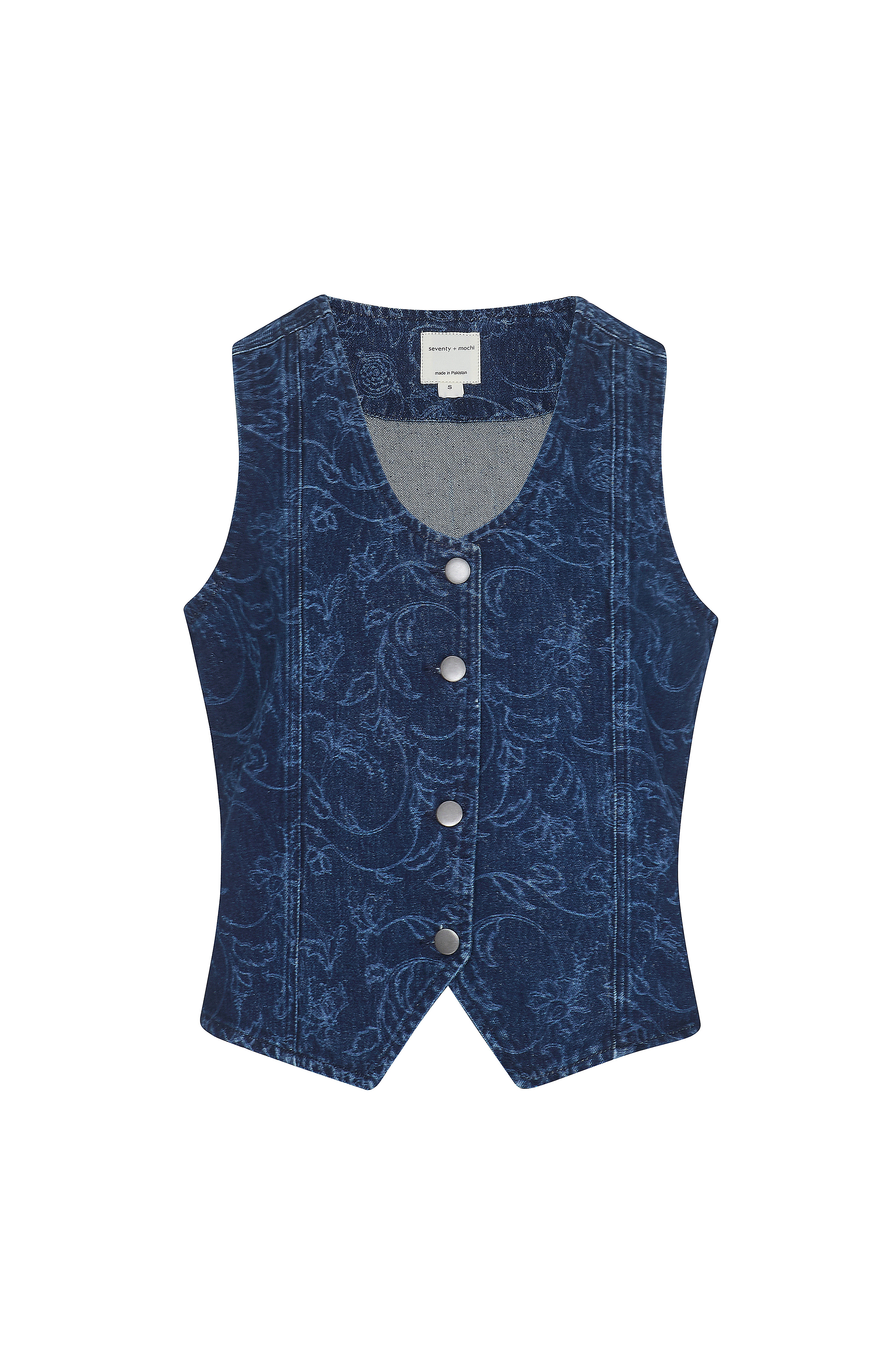 Kiki Denim Vest in Baroque Nightfall