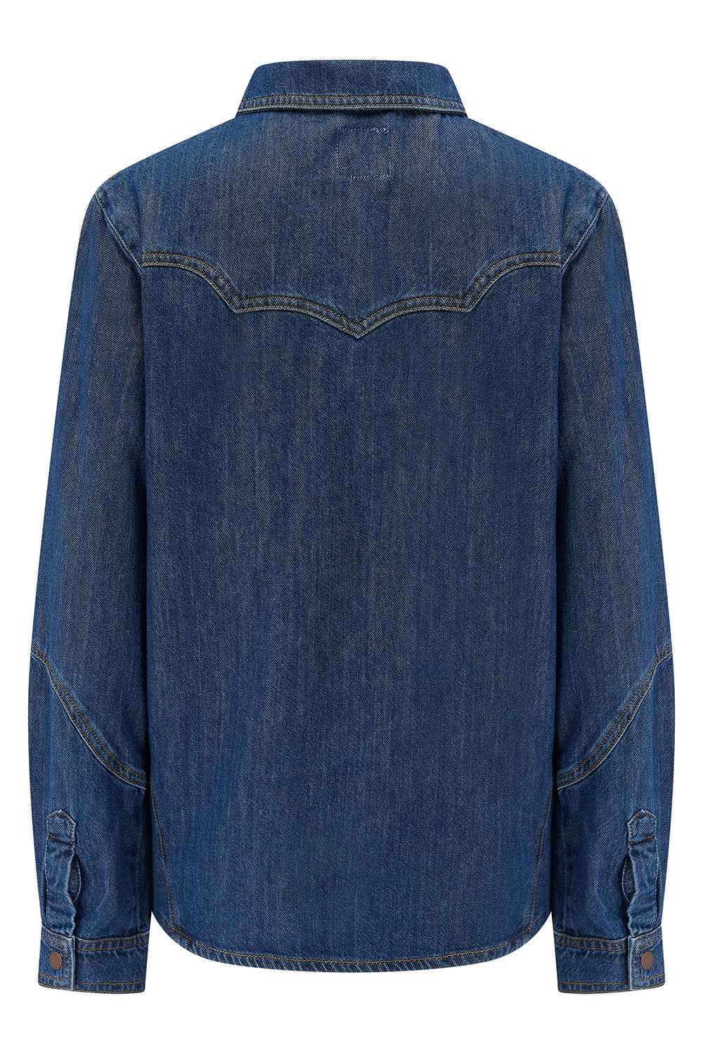 Mia Western Denim Shirt in Idaho