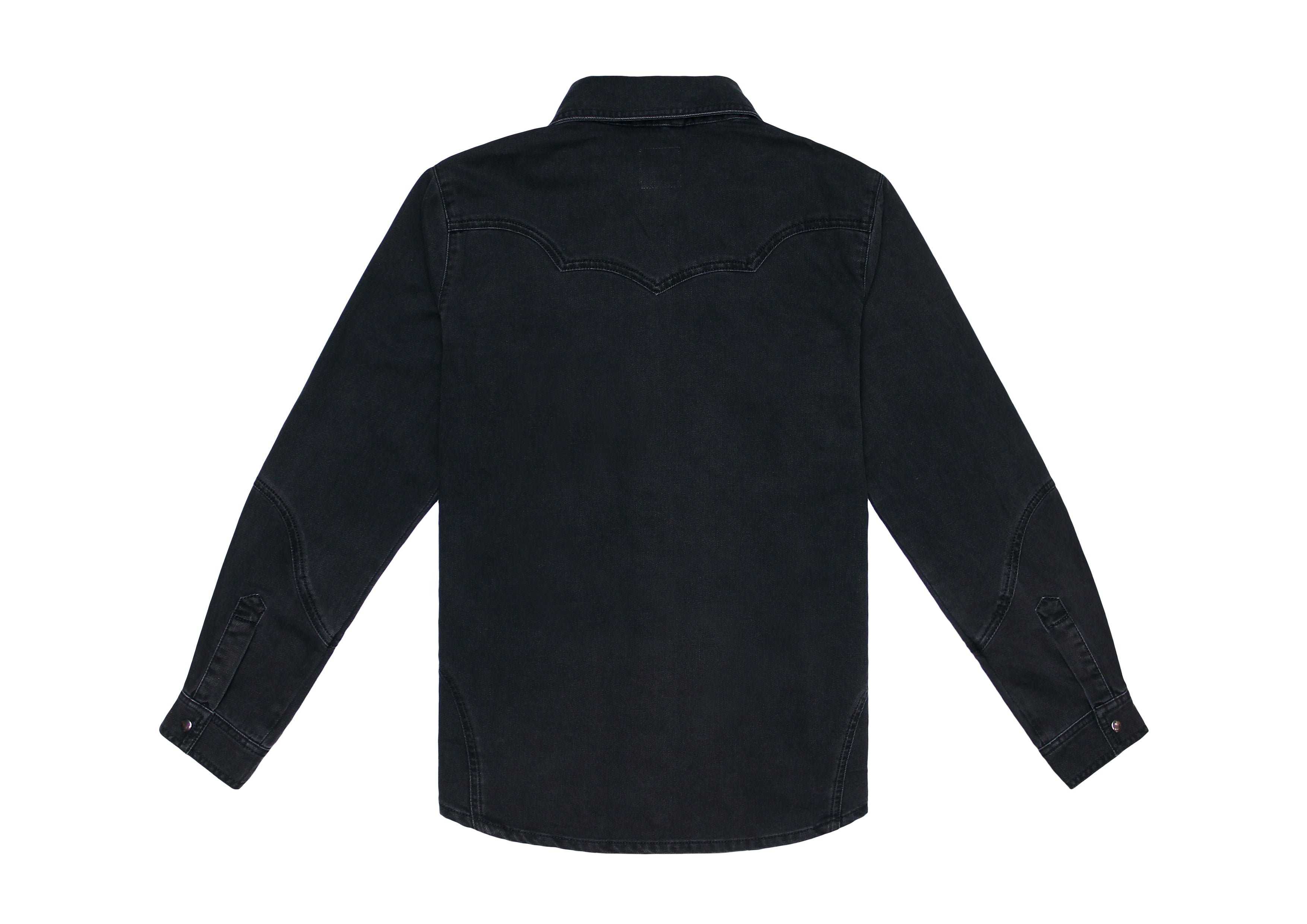 Mia Western Denim Shirt in Vintage Black