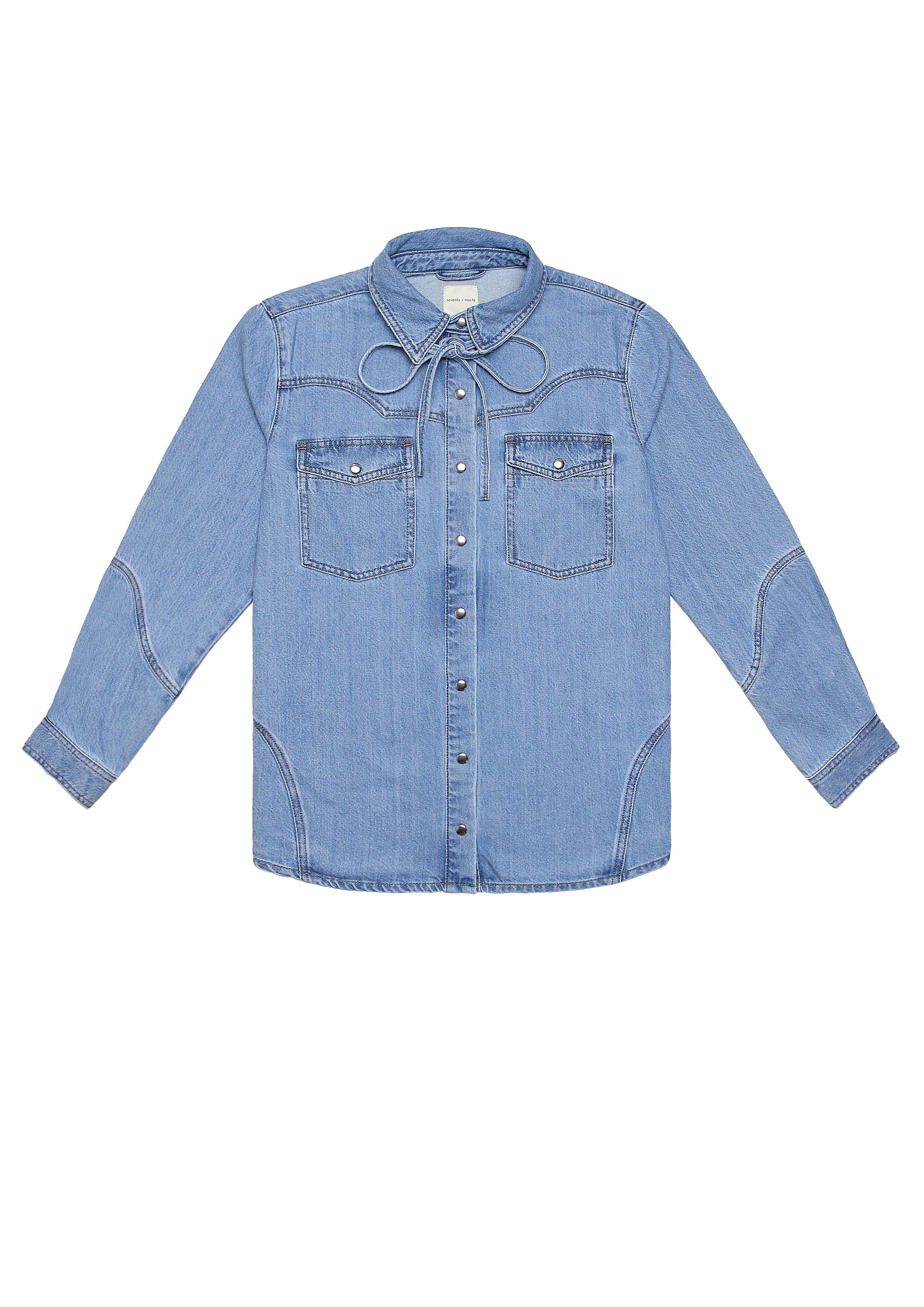 Mia Western Denim Shirt in Dakota