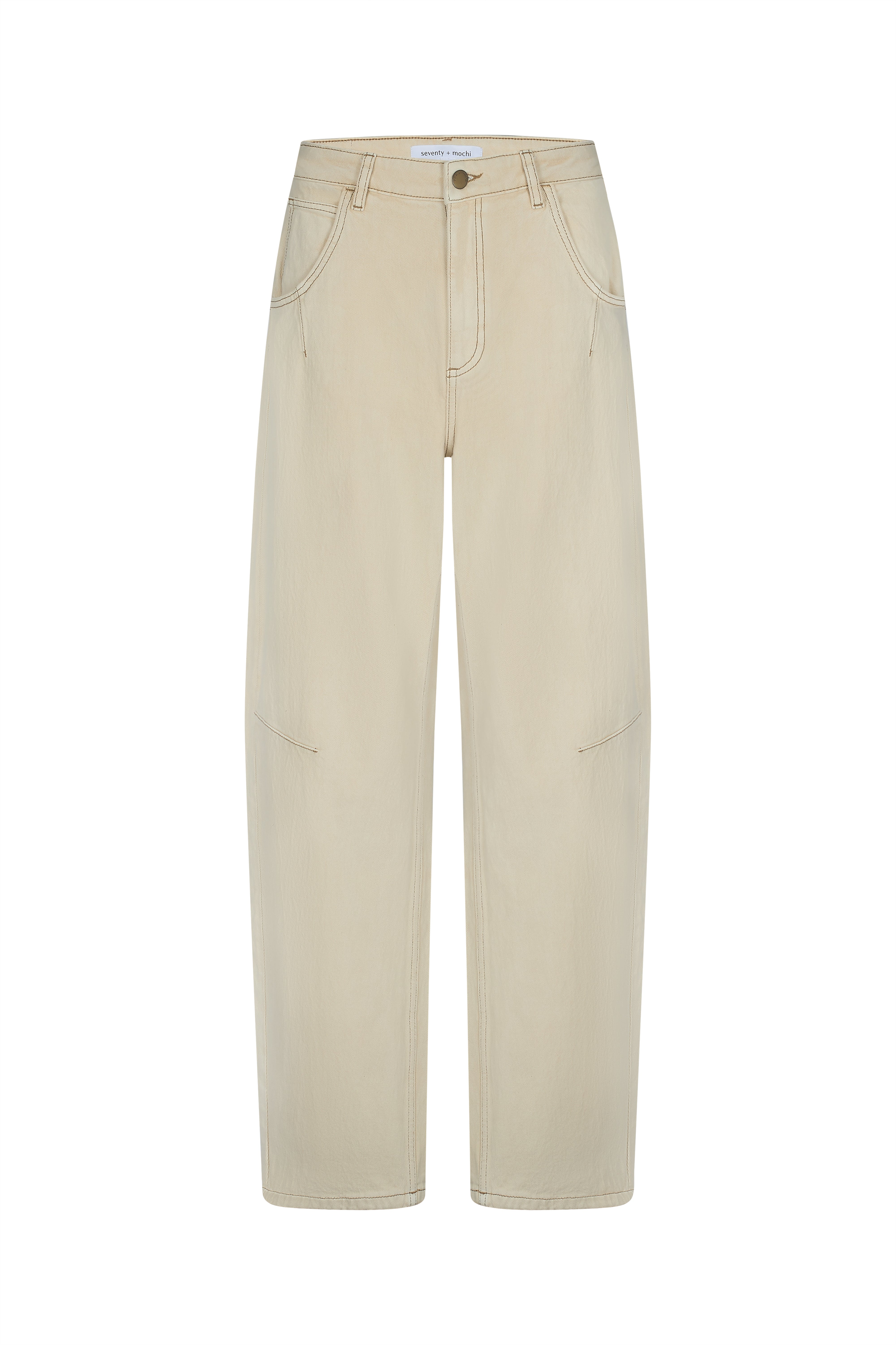 Nina Barrel Leg Jean in Vanilla