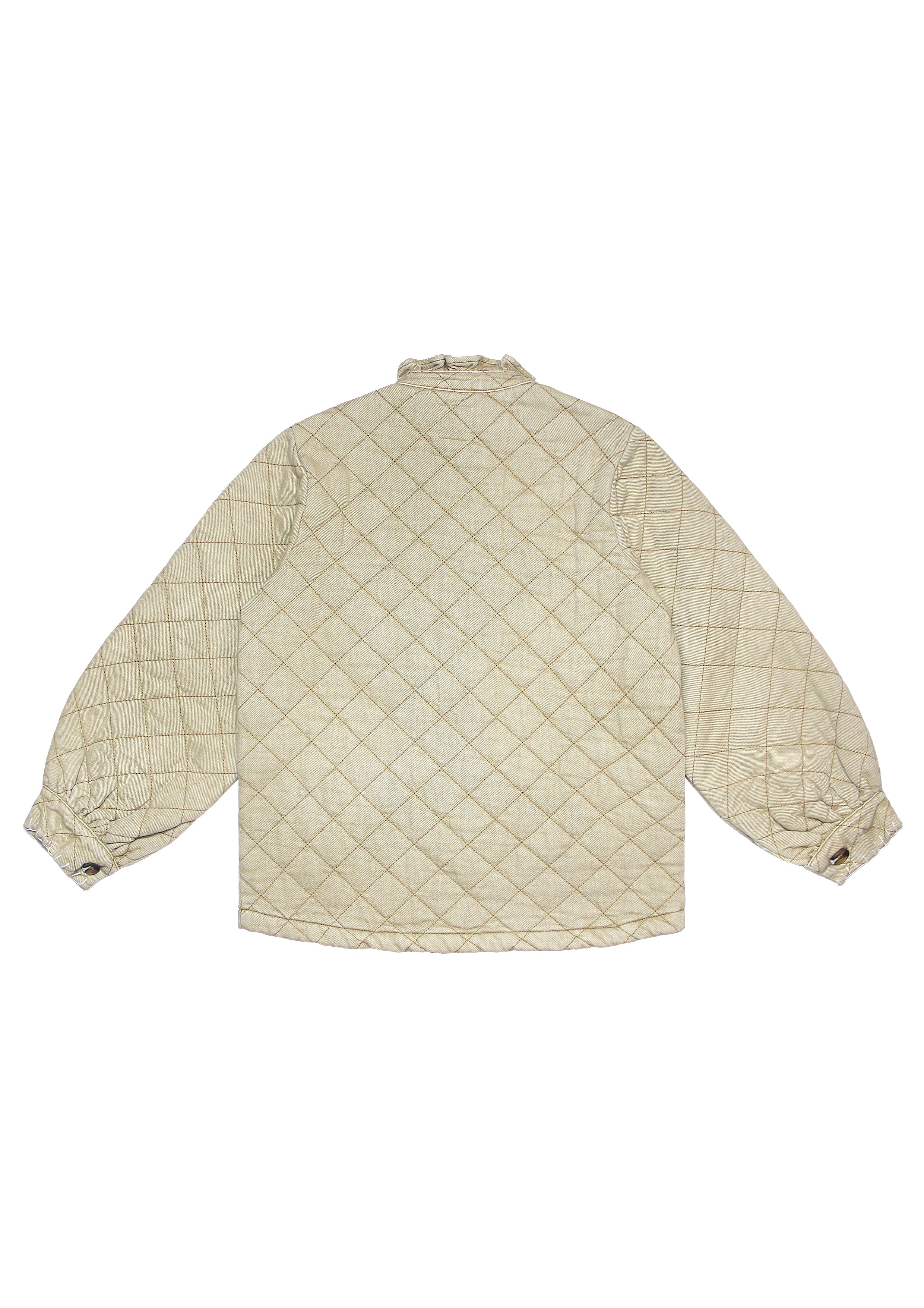 Pablo Quilted Denim Jacket in Desert Sand