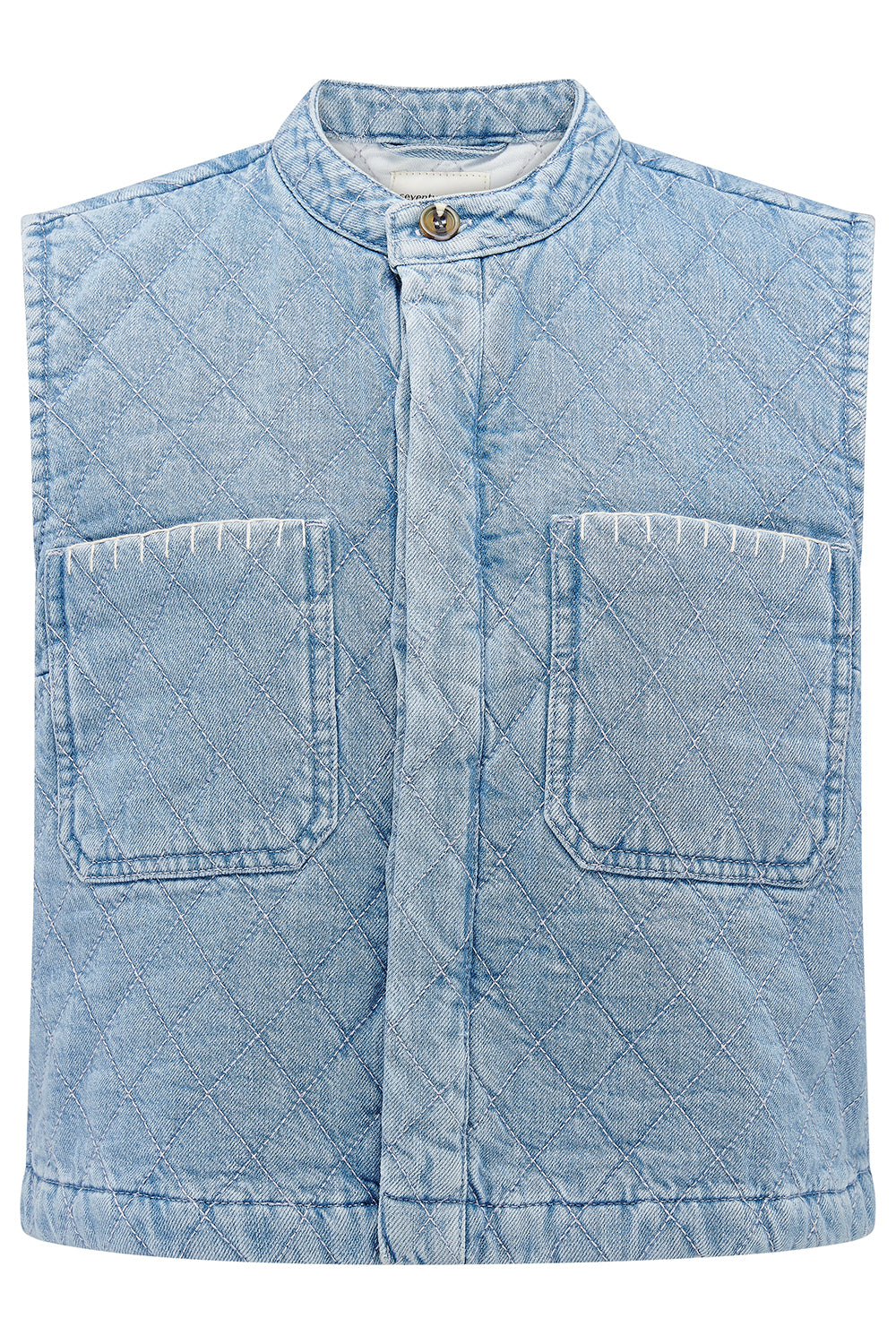 Quilted Pablo Vest in Summer Sky