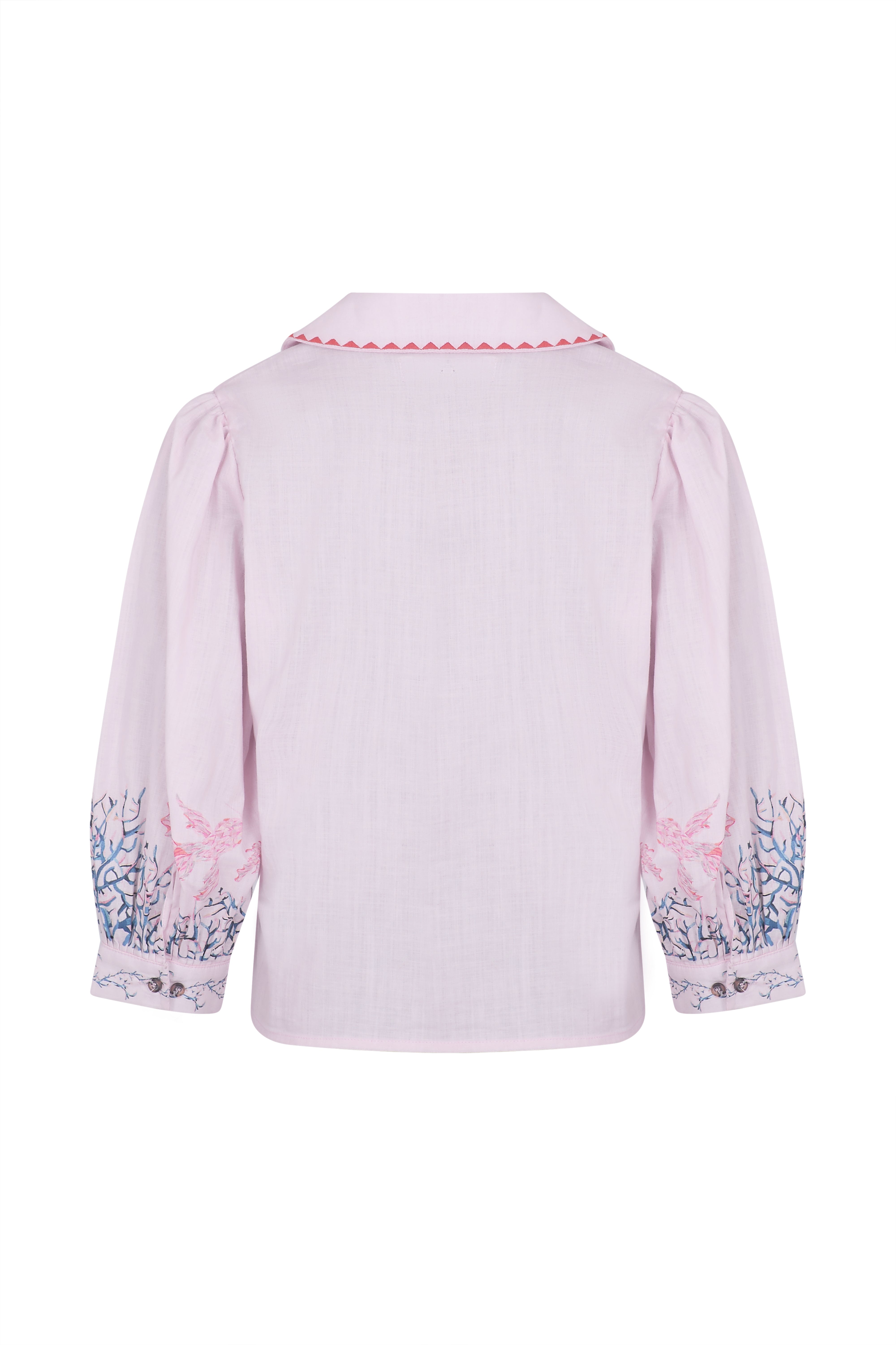 Zena Blouse in Indigo Coral - seventy + mochi