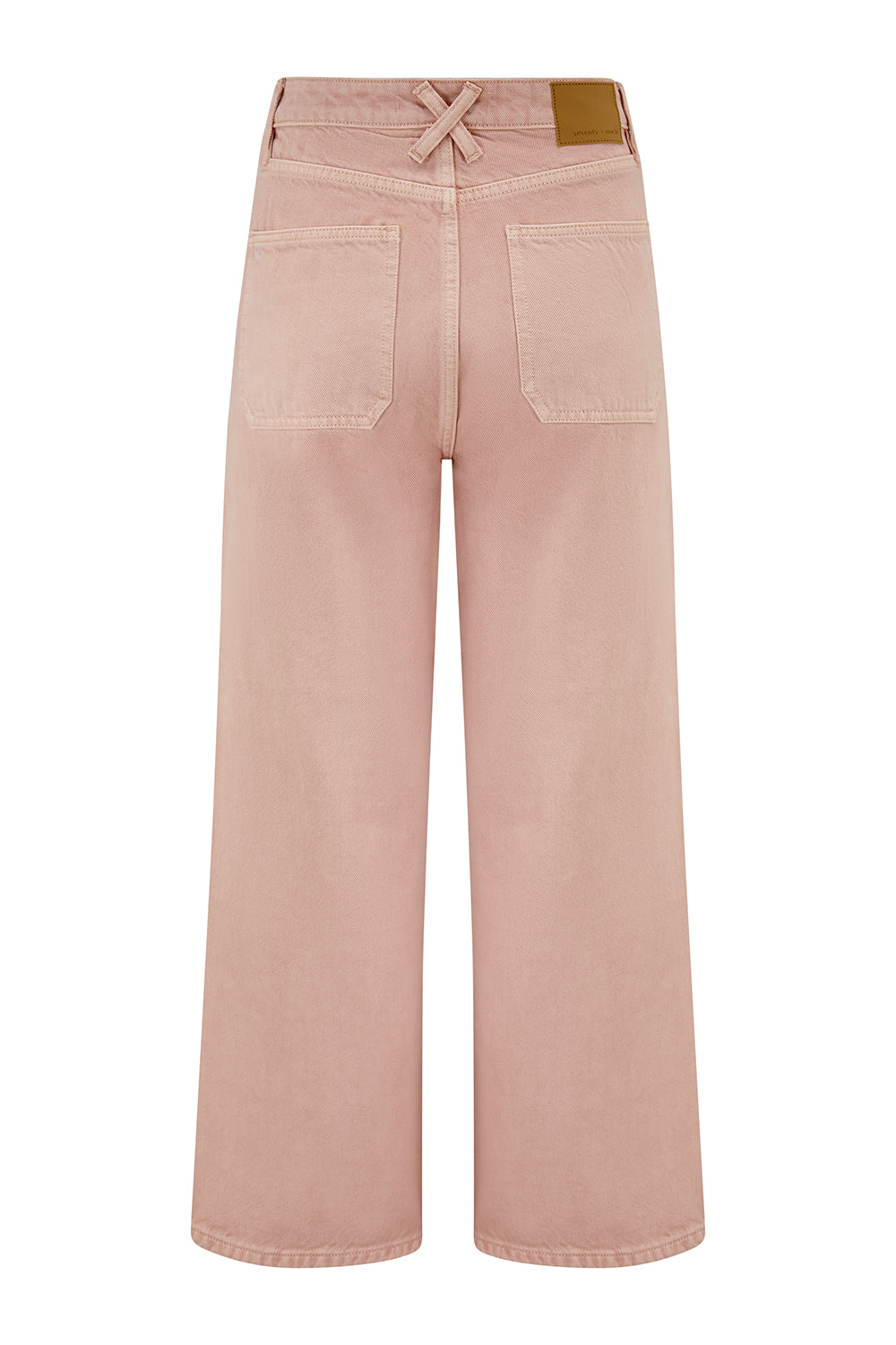 Eden Cropped Jean in Peony Pink