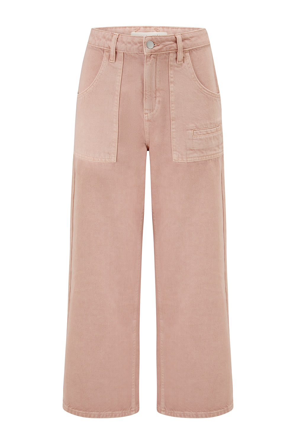Eden Cropped Jean in Peony Pink