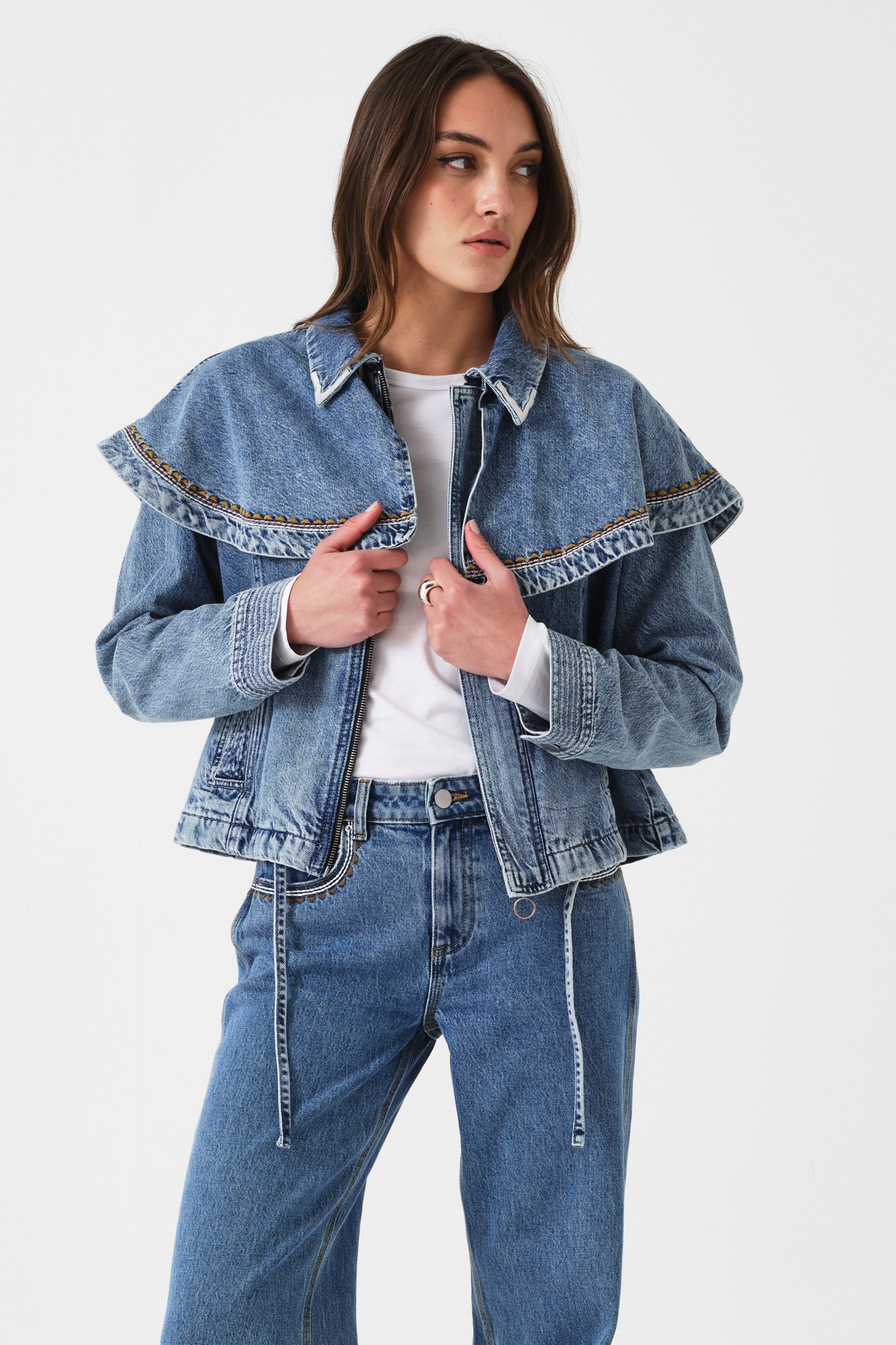 Fara Jacket in Newport