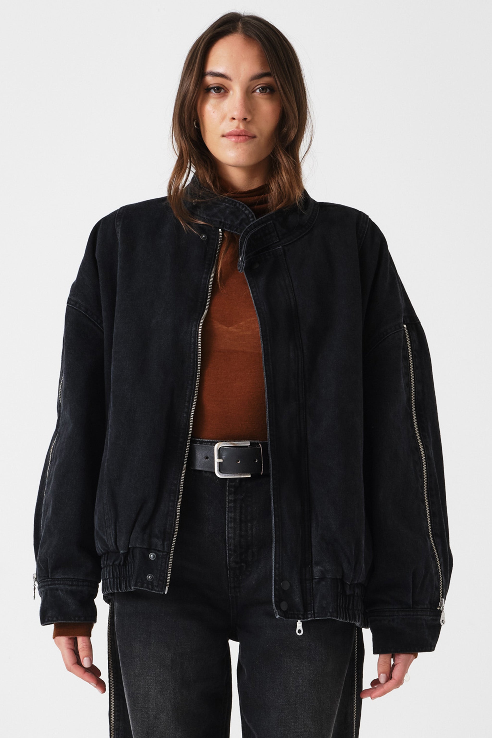 Juno Oversized Zip Jacket in Fairbanks