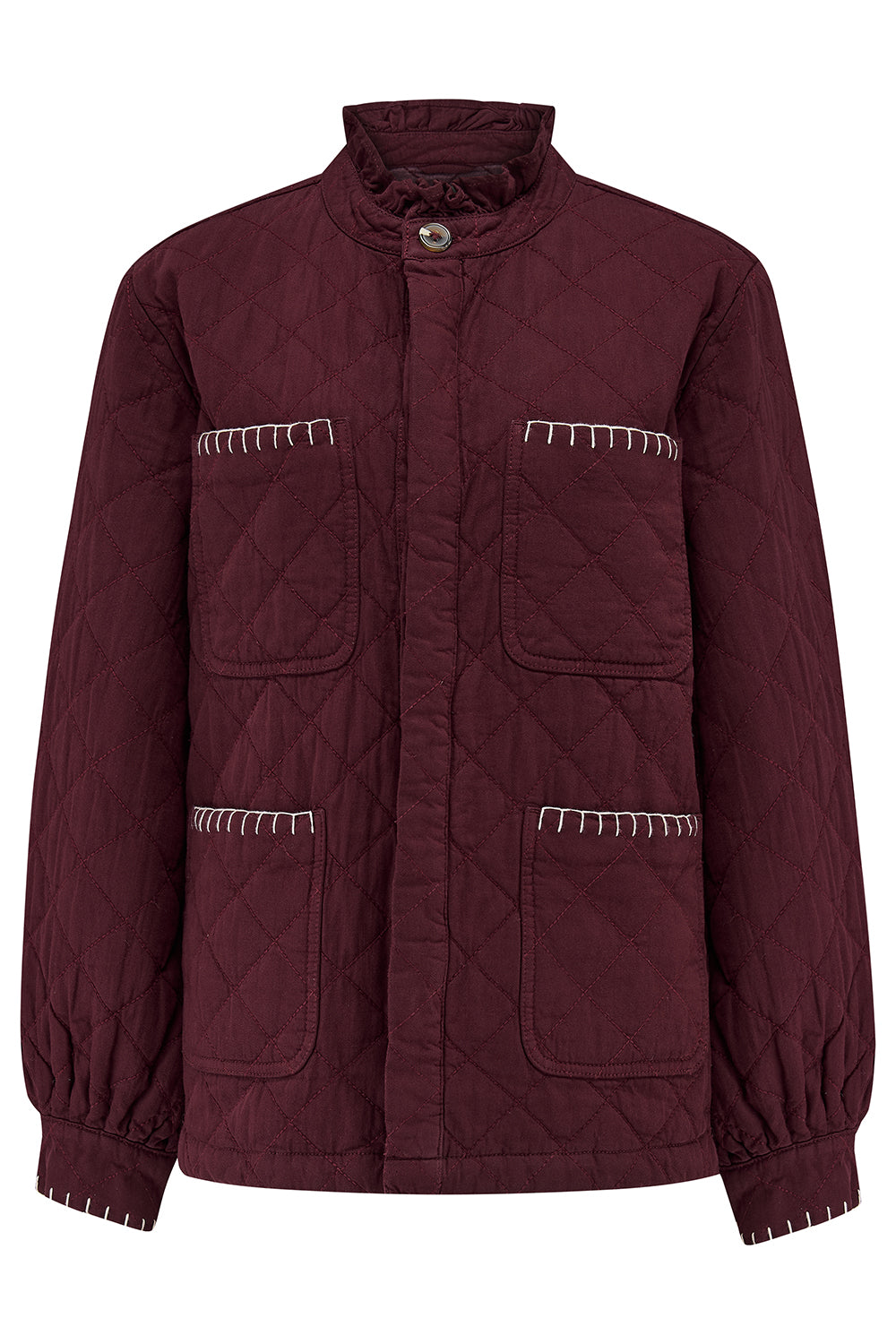 Quilted Pablo Jacket in Mulberry