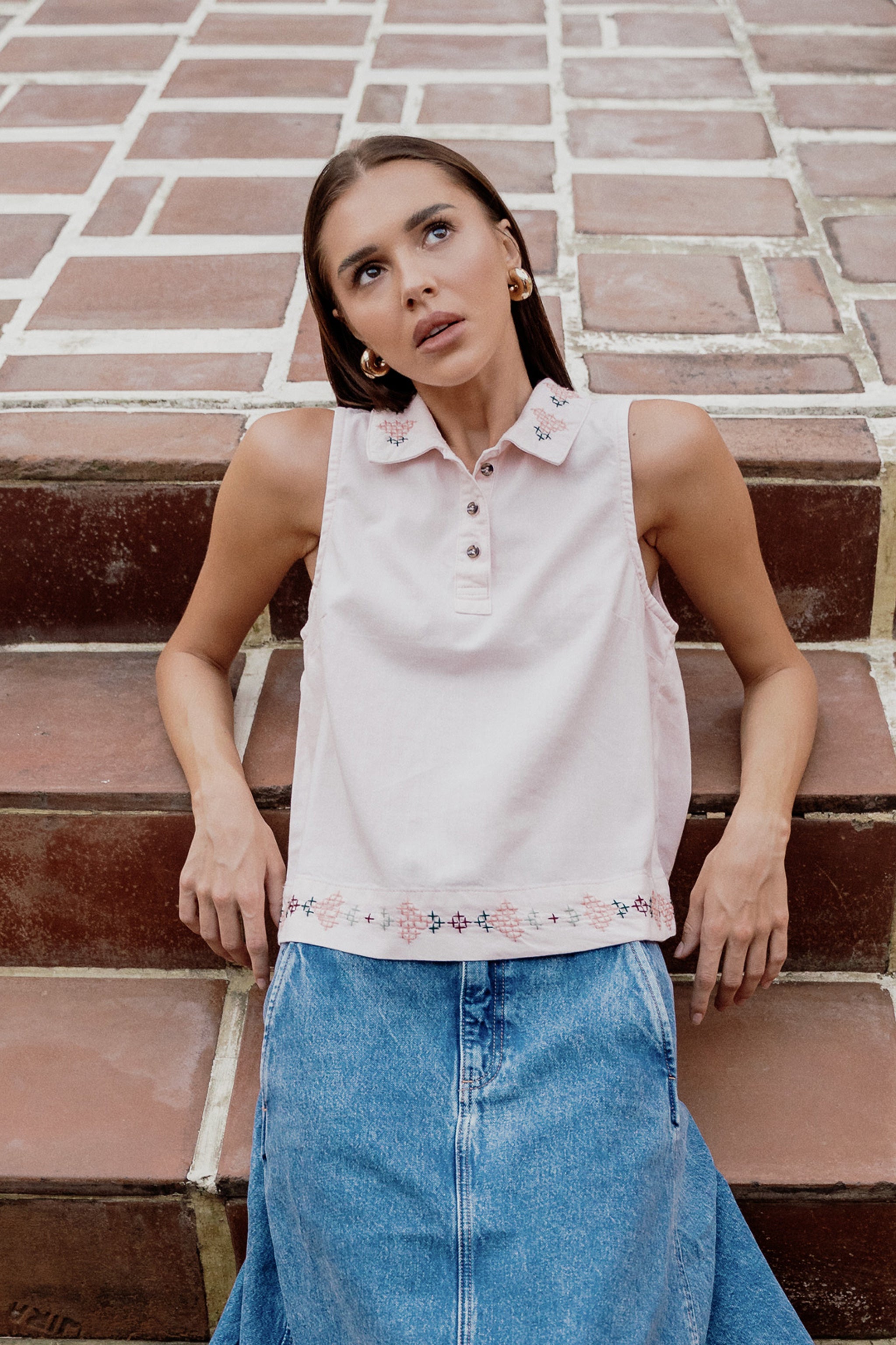 Tobi Tank Top In Blush