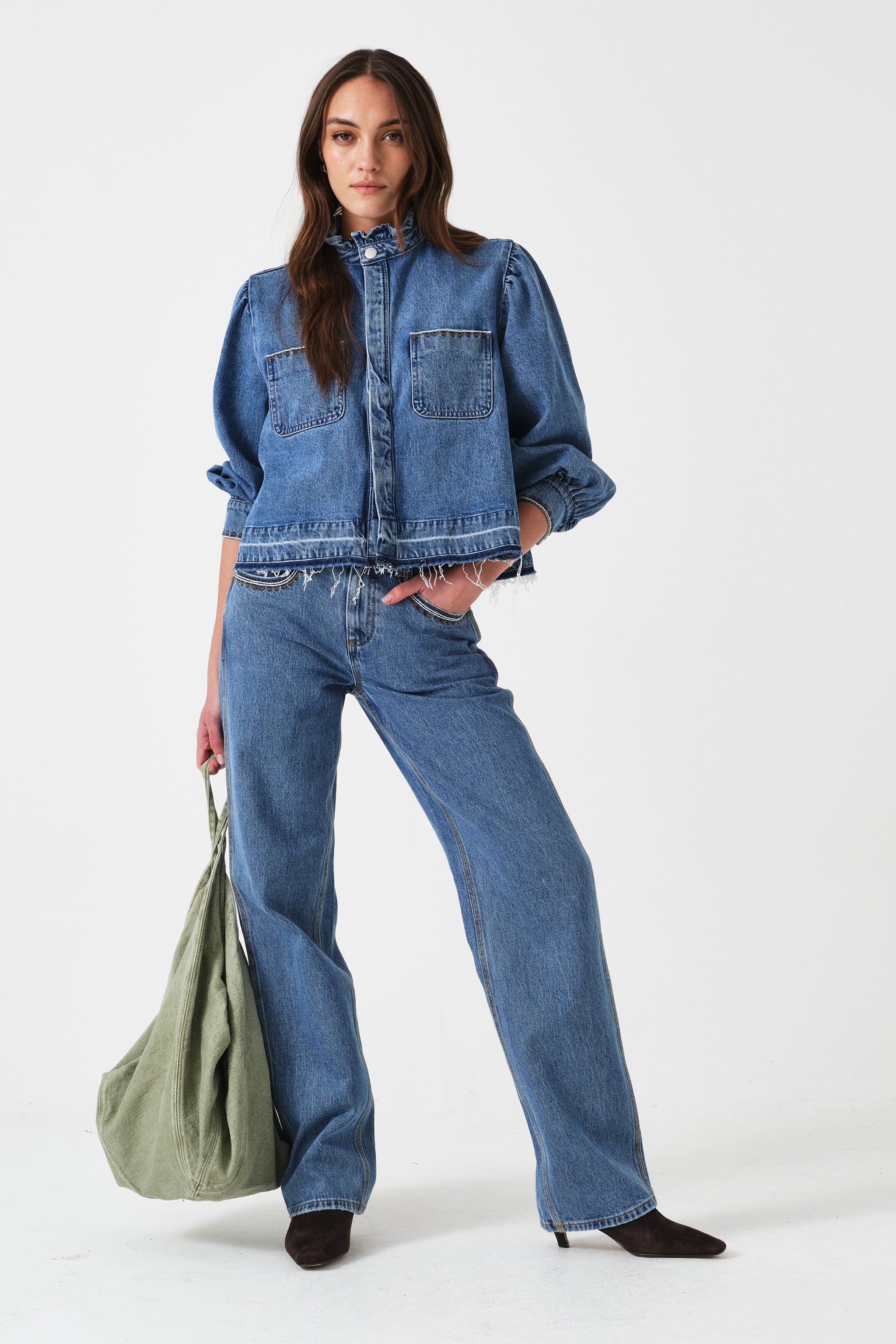 Ziggy Cropped Jacket in Rodeo