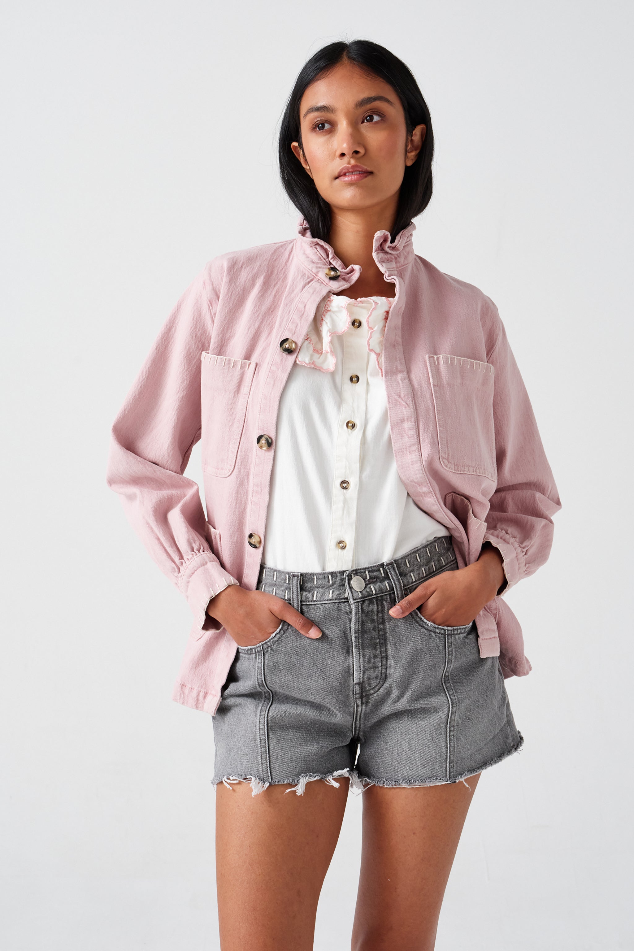 Pablo Jacket in Dusty Rose - seventy + mochi